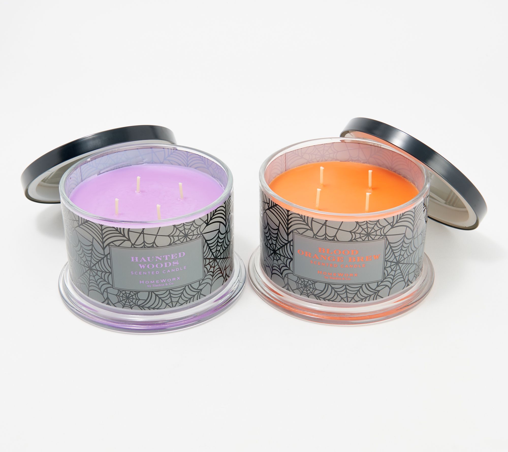 HomeWorx by Slatkin & Co. Set of 2 18oz Halloween Candles