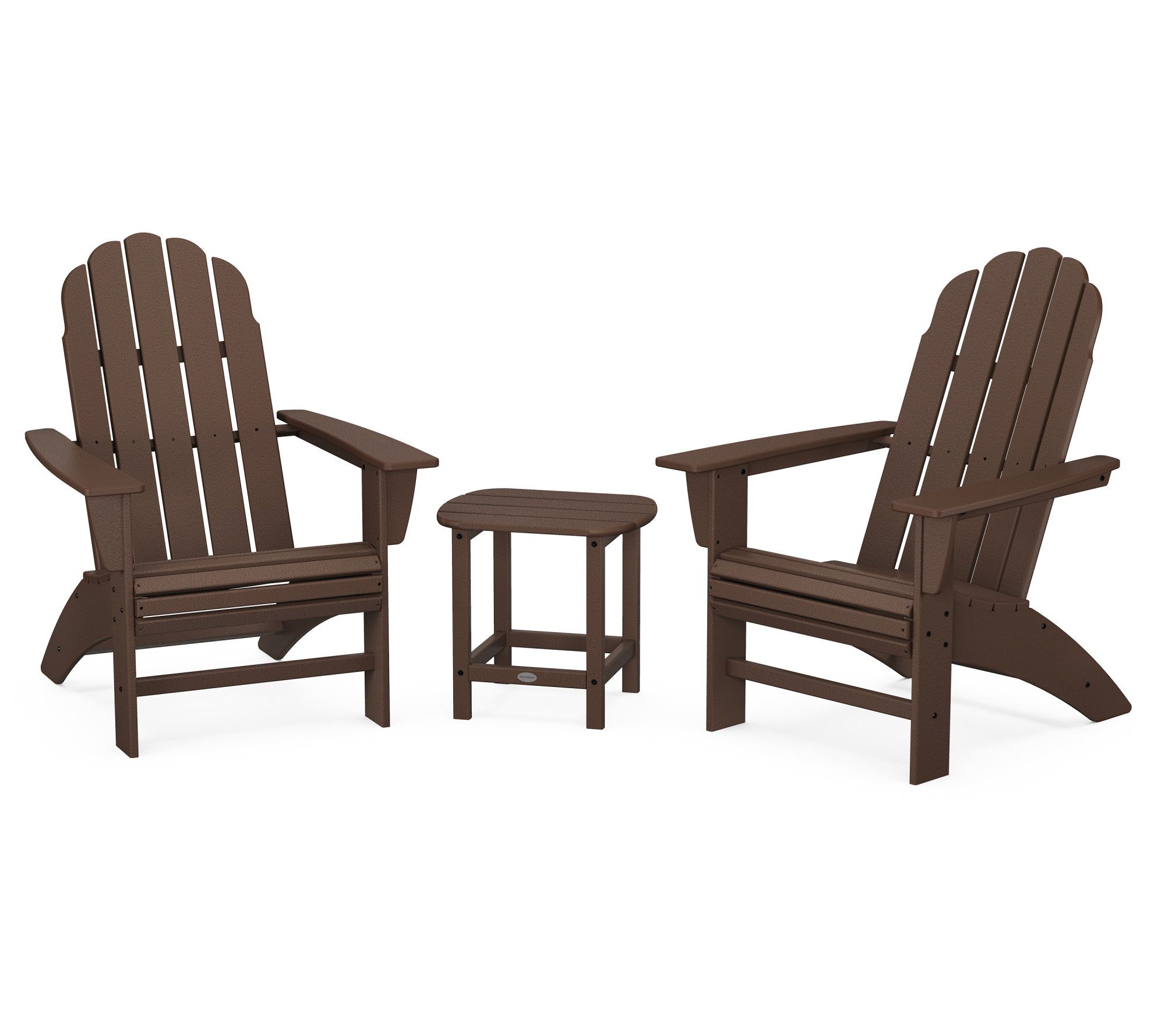 Polywood Vineya rd 3-Piece Adir ondack Set & 18 " Side Table
