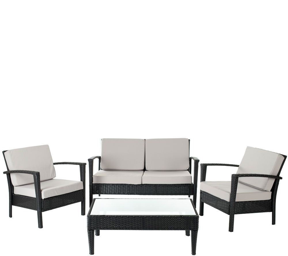 Safavieh Piscataway 4-Piece Outdoor Set