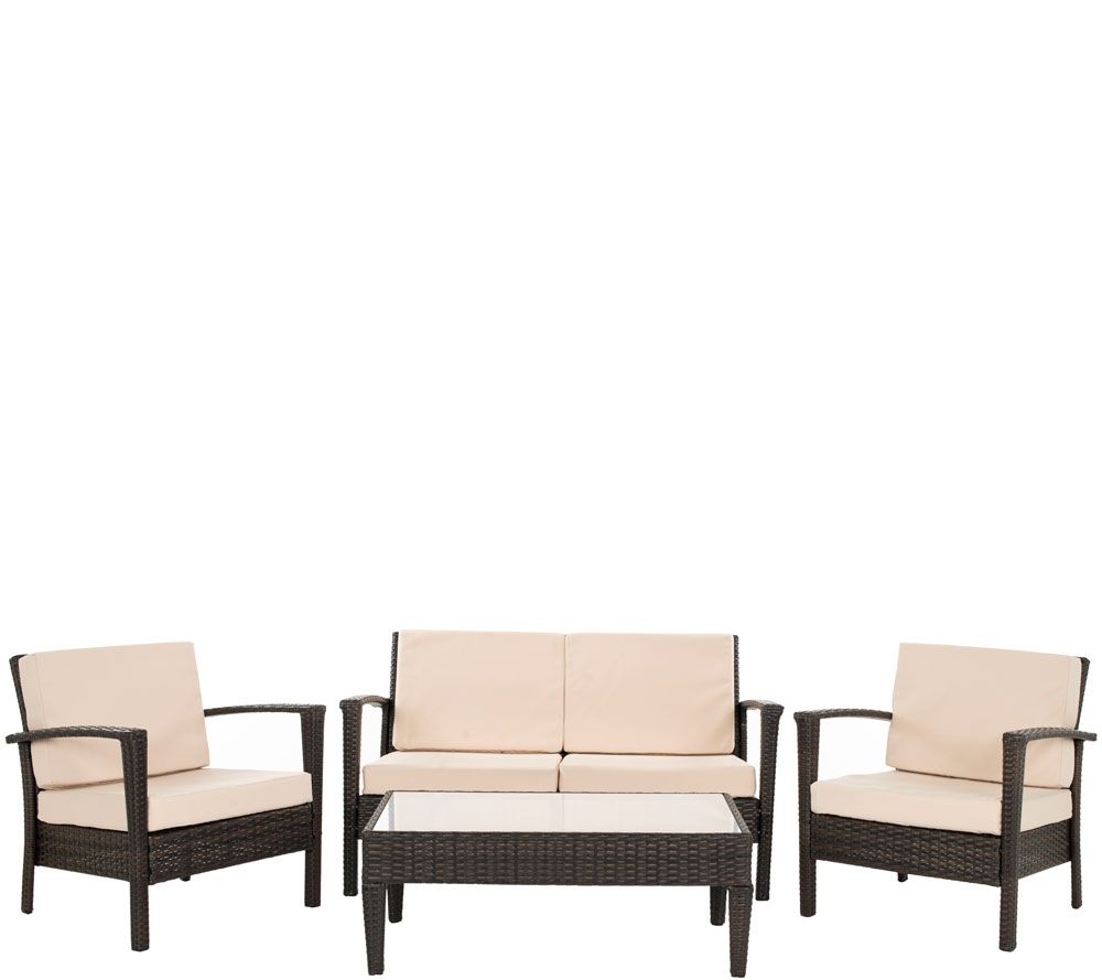 Safavieh Piscataway 4-Piece Outdoor Set