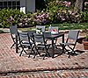 Hanover Naples 7-Pc Dining Set with Six FoldingChairs, 7 of 7