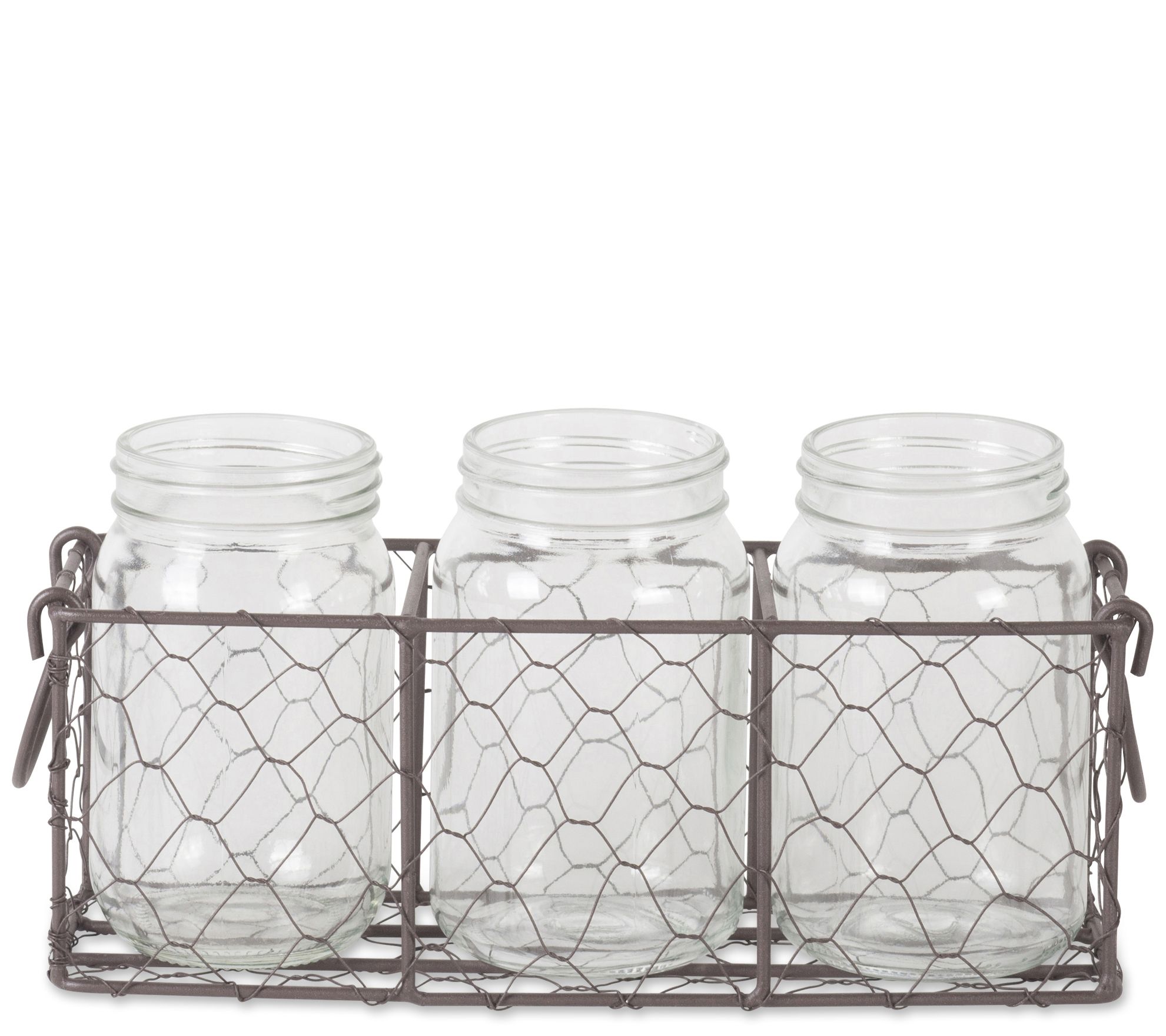 Design Imports Vintage-Style Chicken WireFlatware Caddy