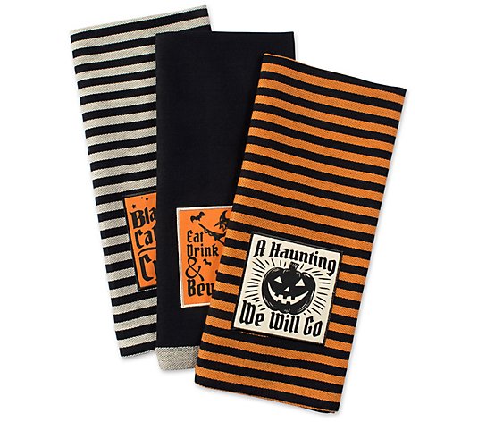 Design Imports Chef Stripe Kitchen Towels 3-pack