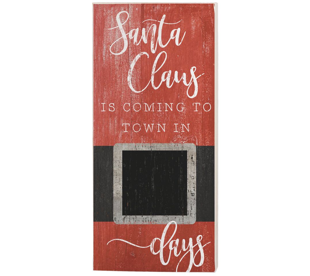 Santa Coming Chalk Talk