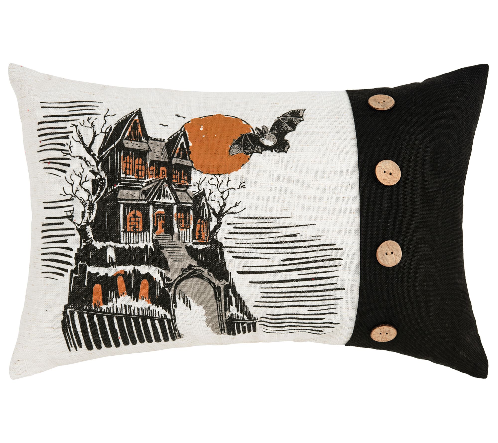 C&F Home 13" x 20" Haunted House Printed Throw Pillow