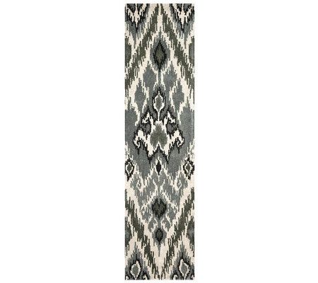 Safavieh Capri Collection Ikat 2'3" x 9' Wool and Viscose Rug