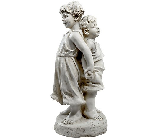Design Toscano Back To Back Brother And SisterGarden Statue