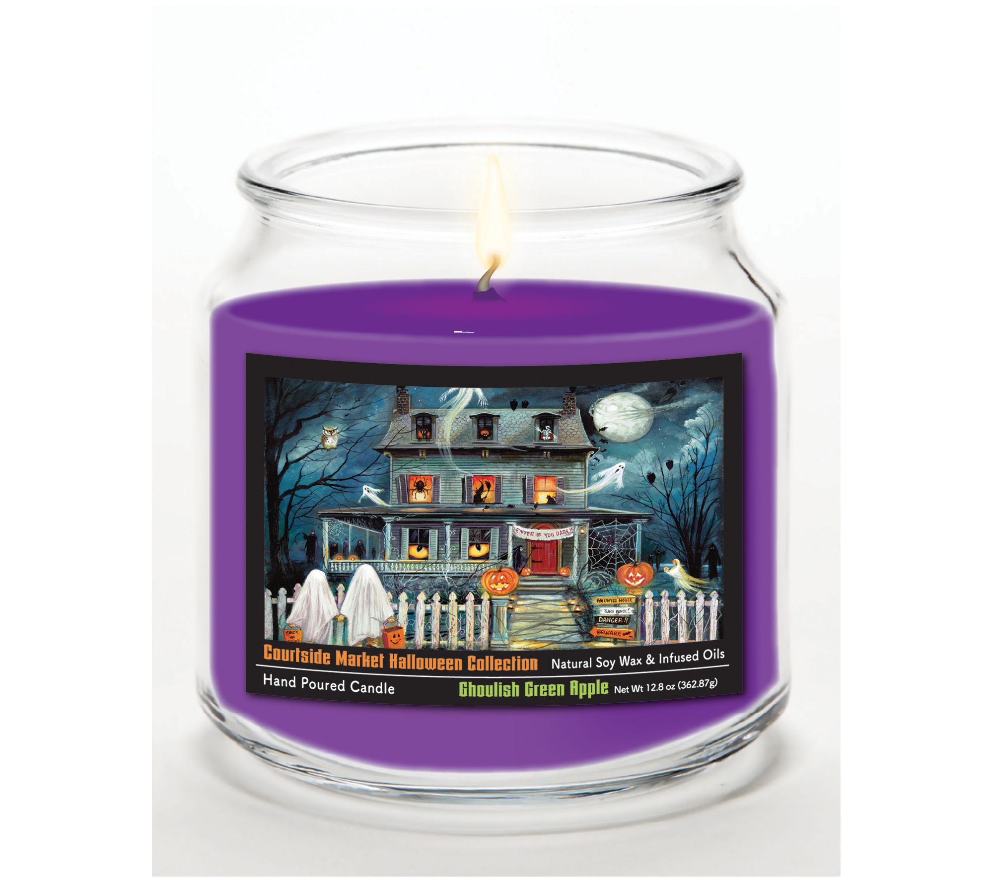 Courtside Market Haunted House I 12.8 oz Candle Glass Jar
