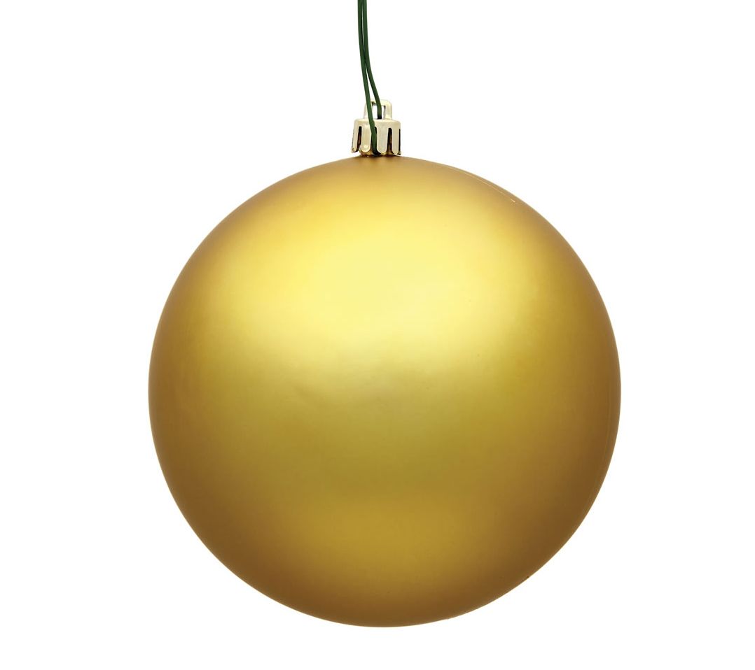 Vickerman 8" Gold Matte Ball Ornament