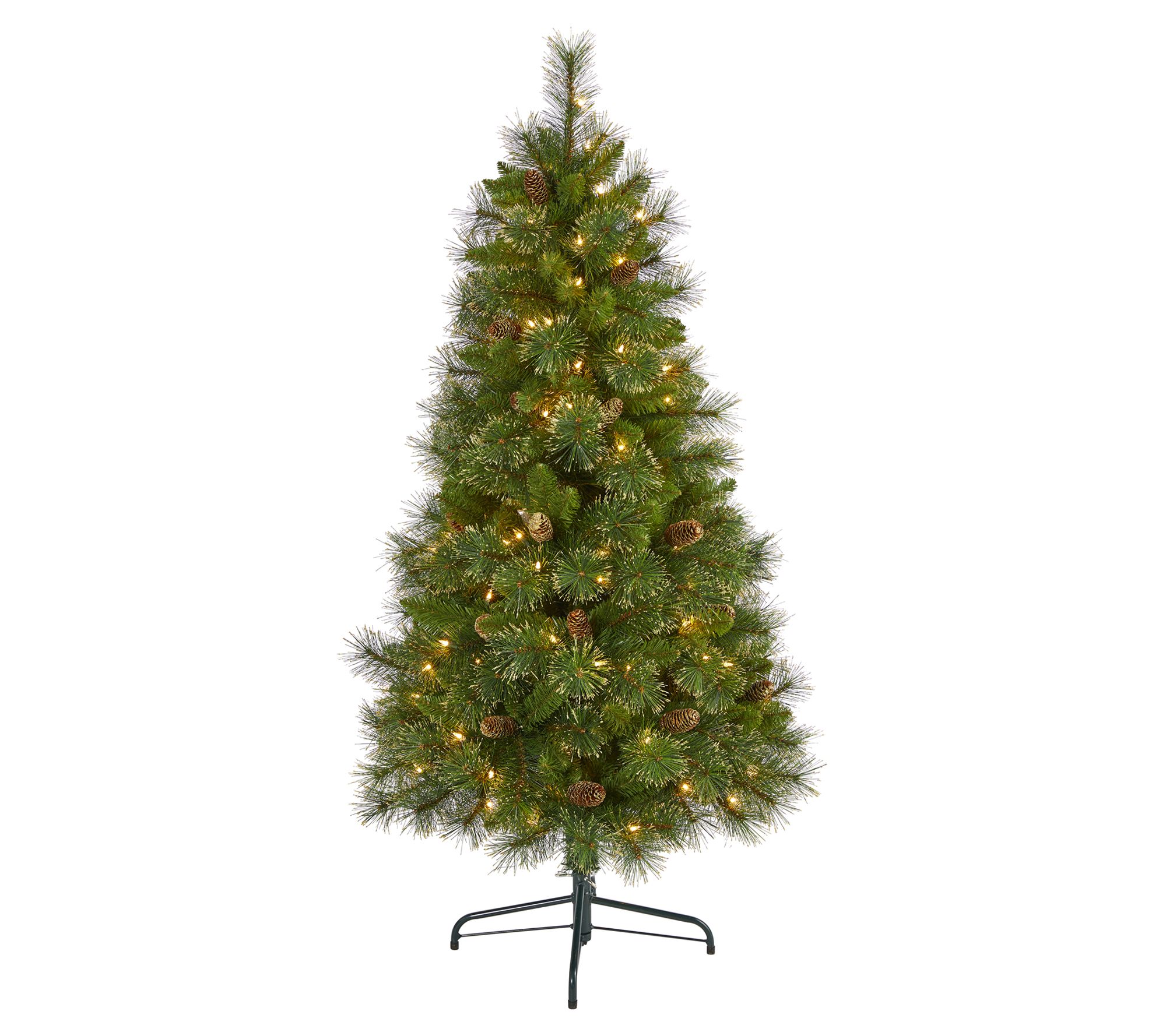 Nearly Natural 5' Golden Tip Pine Christmas Tre e w/150 Lights