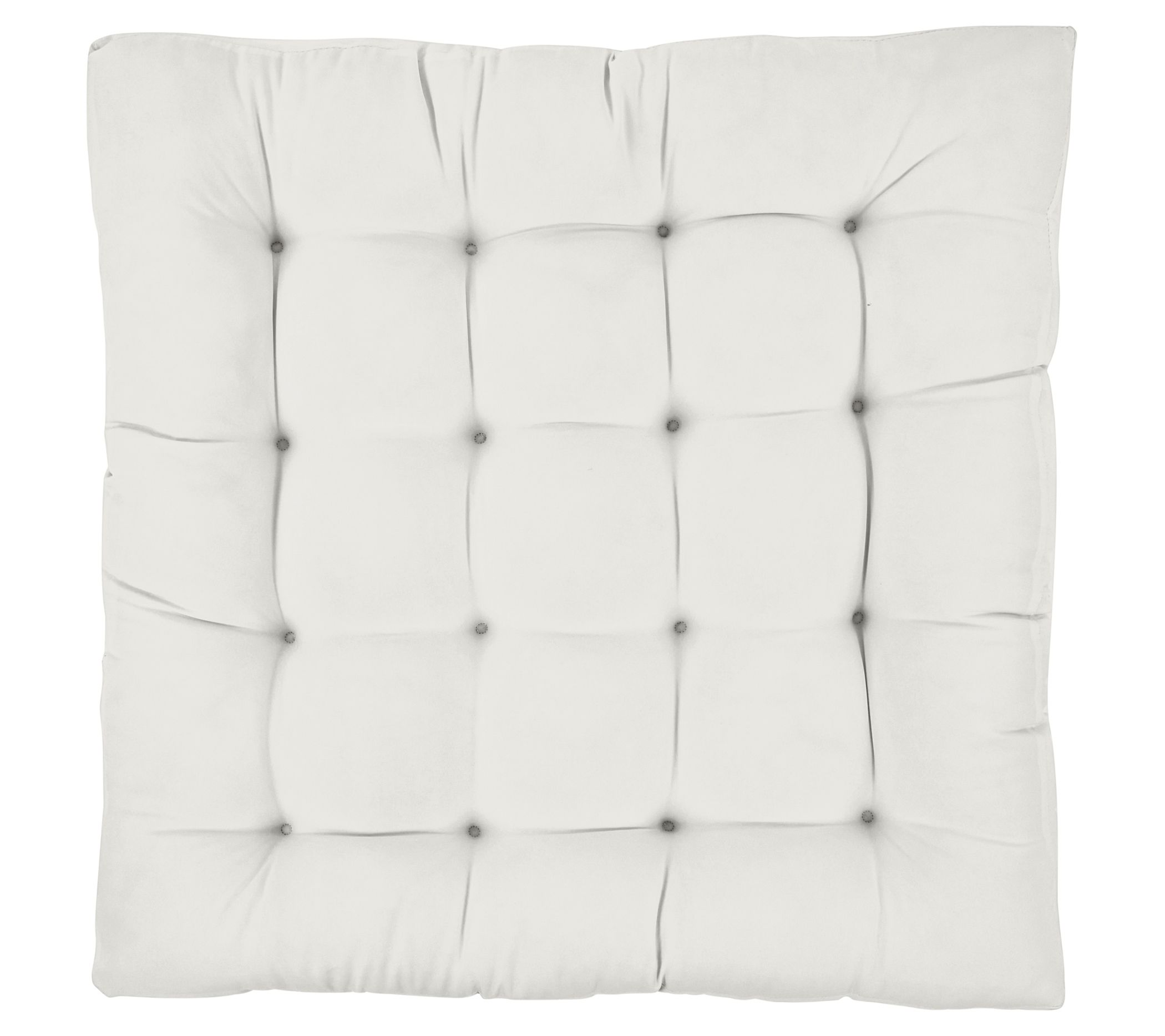 Sorra Home 40" Square Sunbrella Floor Pillow with Handle