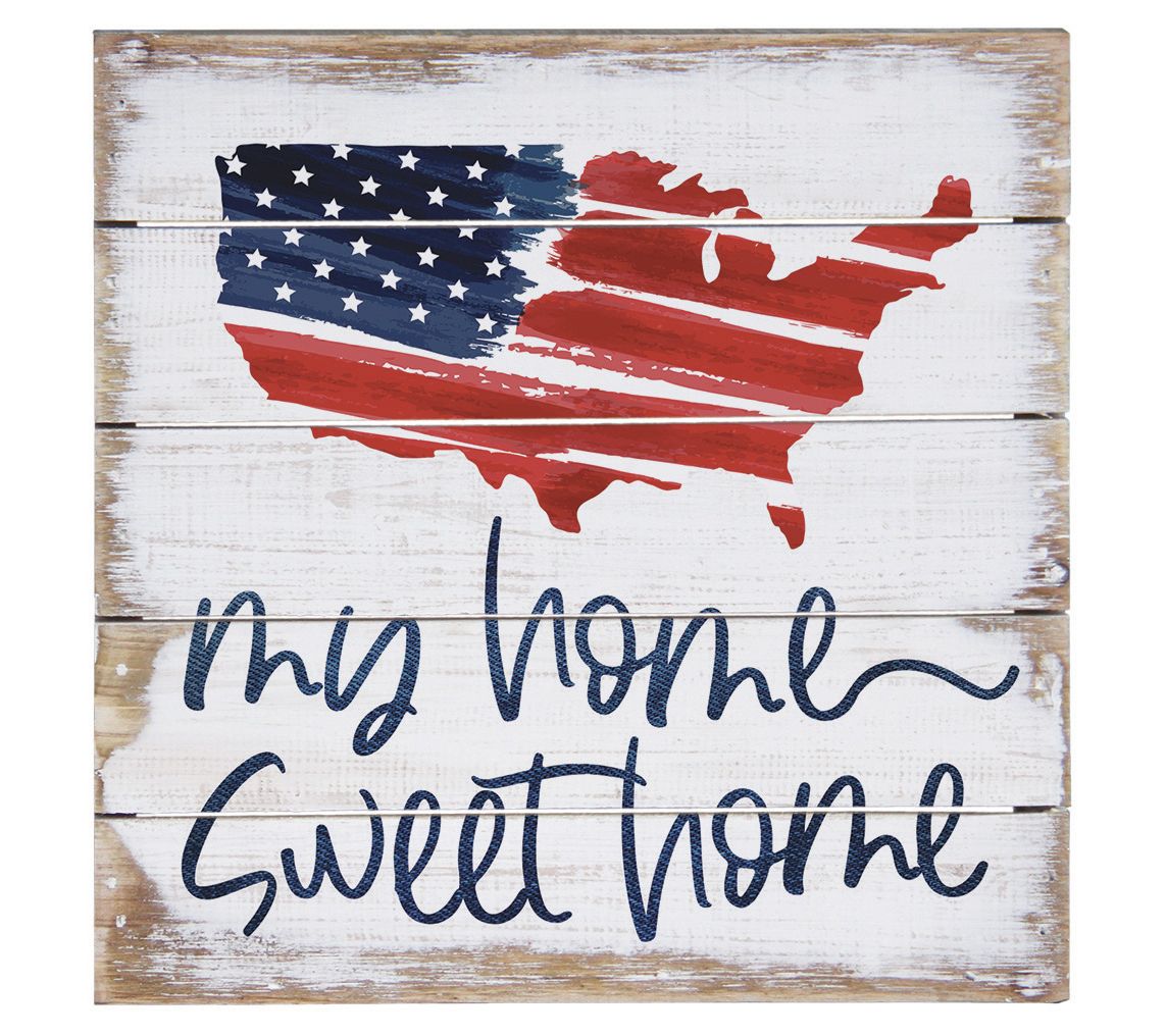Sincere Surroundings 8" Home Sweet Flag PalletPetite