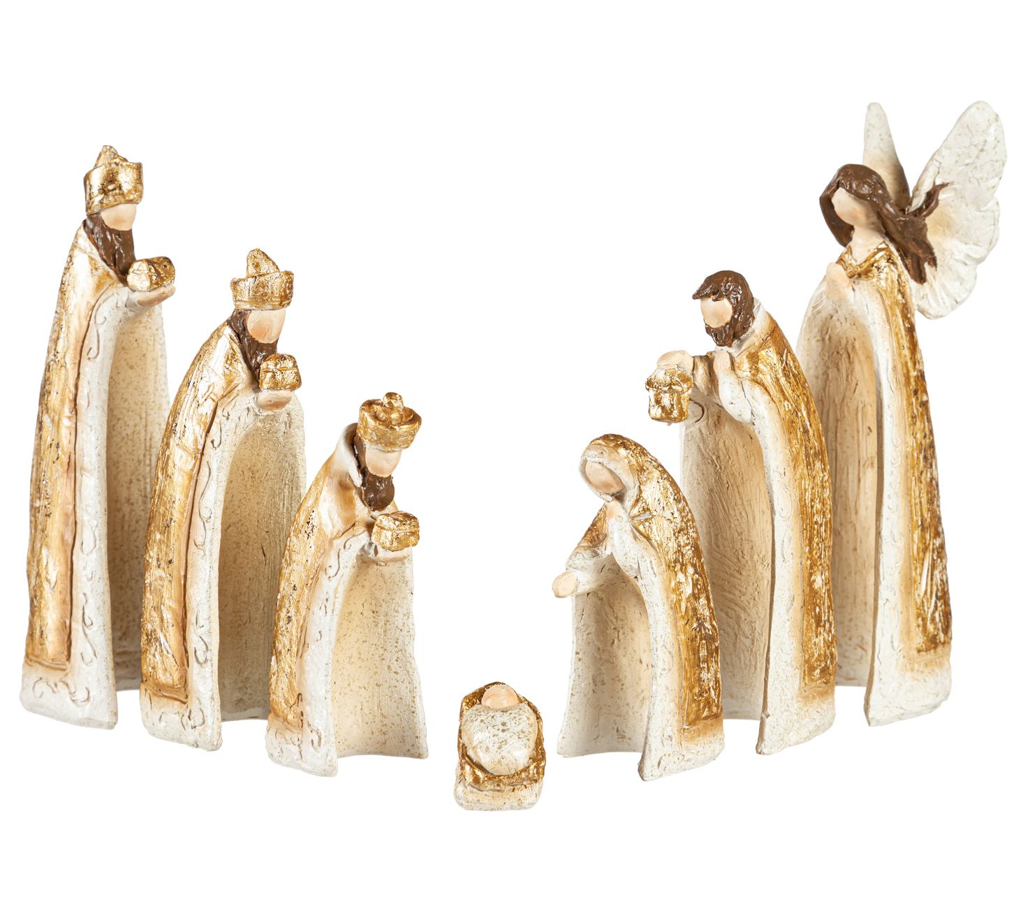Barbara King 7-Piece Nesting Nativity Set - QVC.com