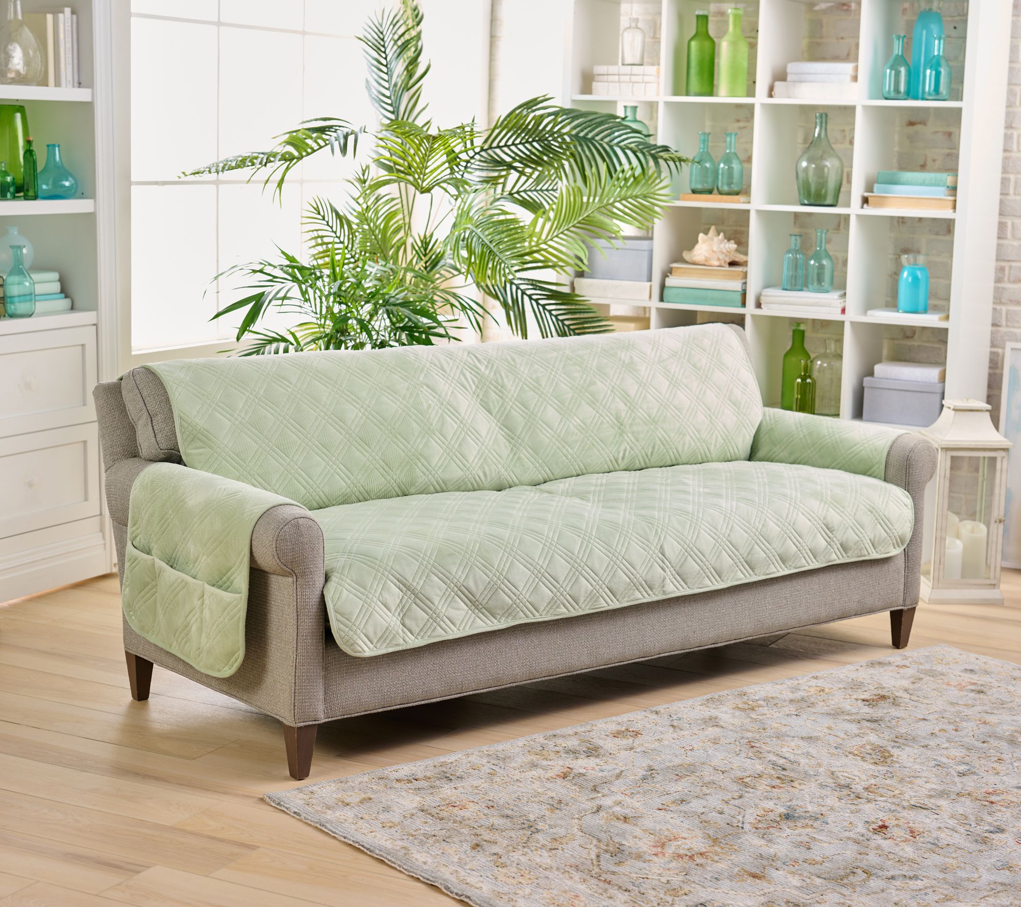 "As Is" Home Reflections Micromink Pin-Sonic Sofa Cover