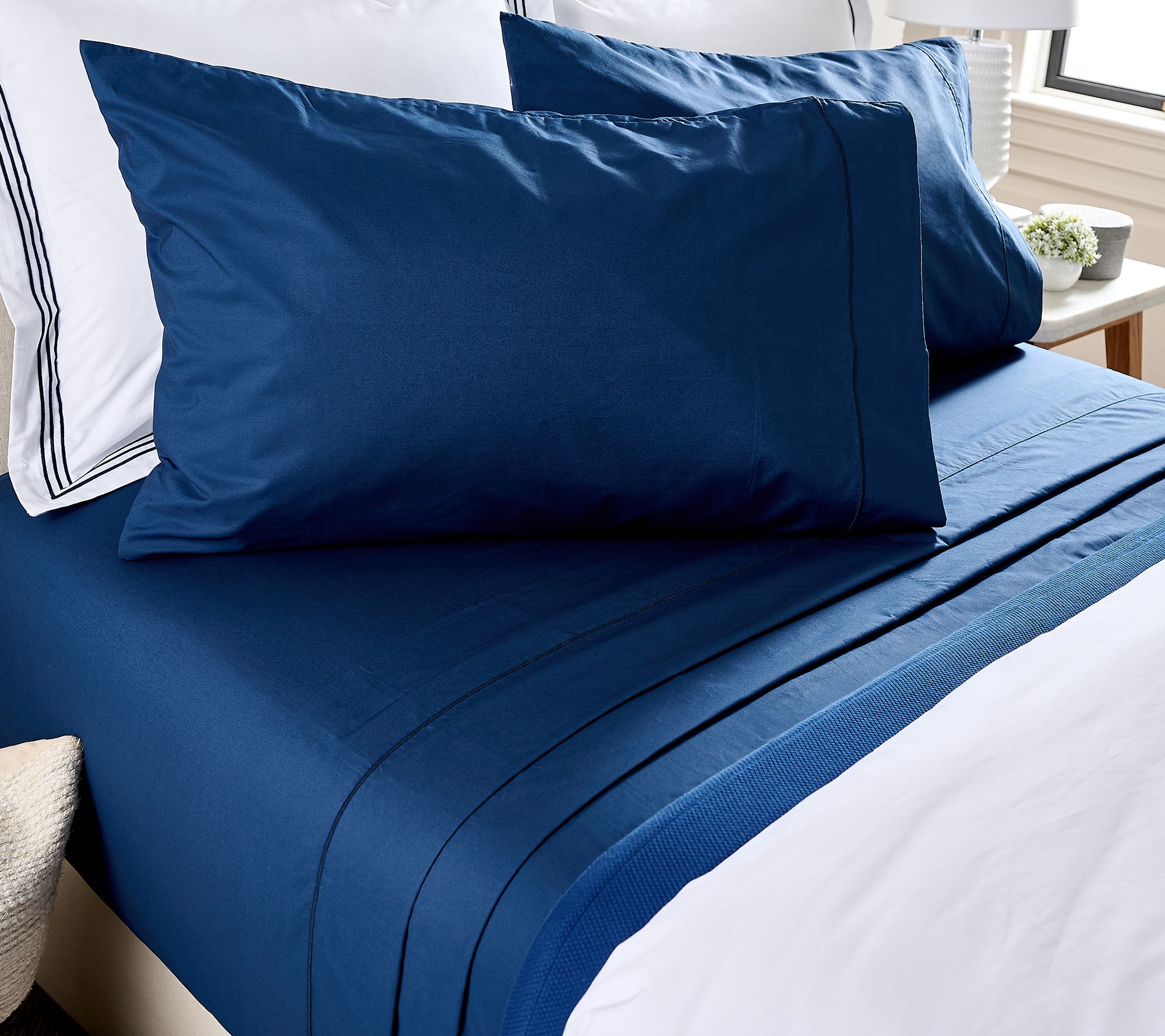 Northern Nights Signature Cotton Percale Sheet Set- Split King