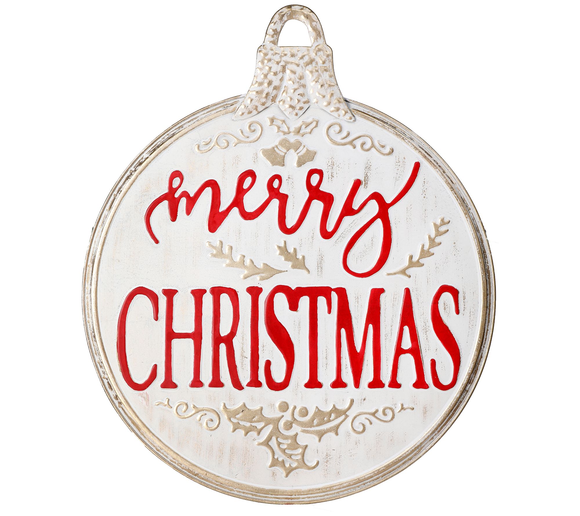 Valerie Parr Hill 24" Metal "Merry Christmas" Sign