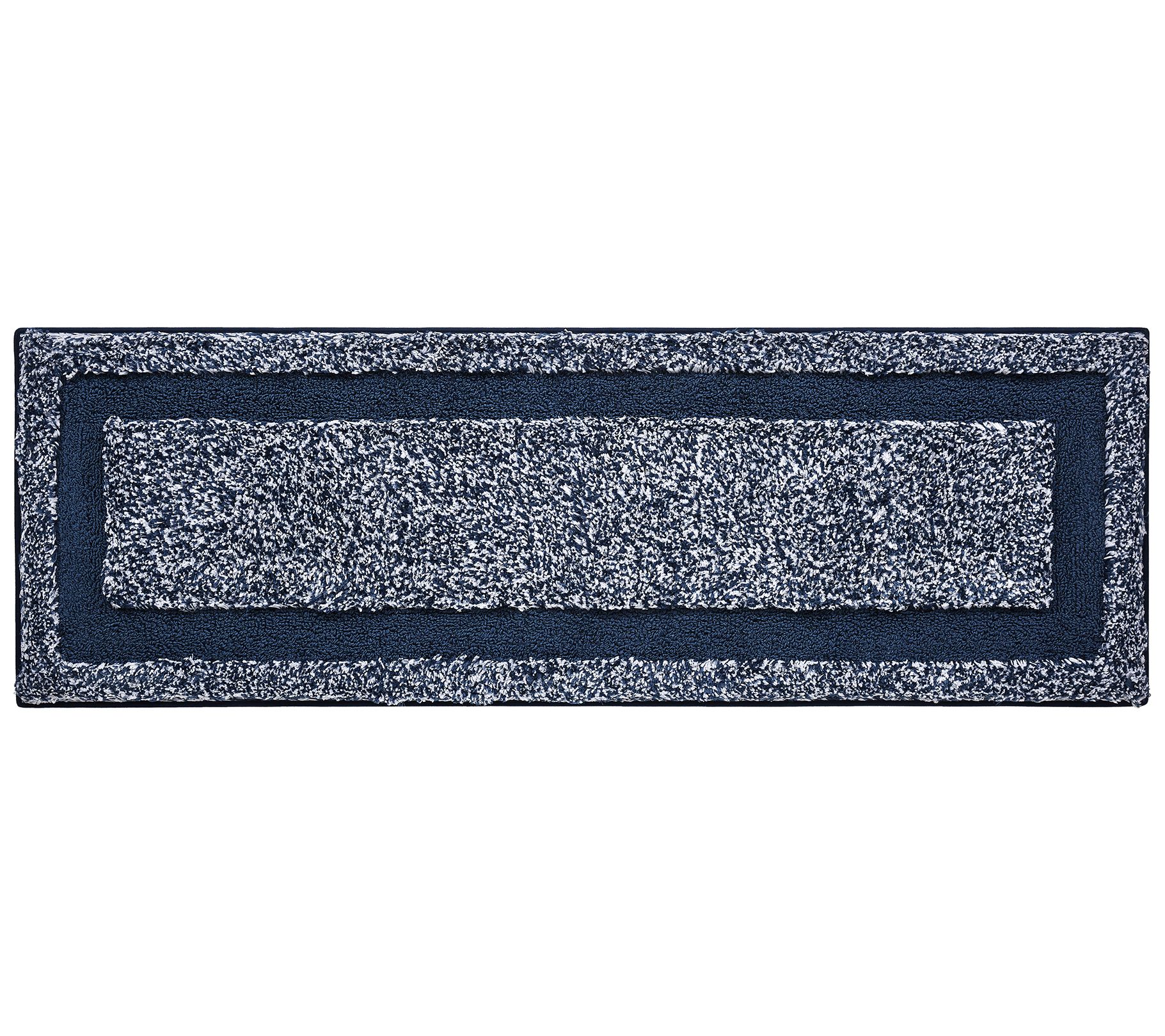 VCNY Home Heathered Hotel Microfiber Bath Rug Runner
