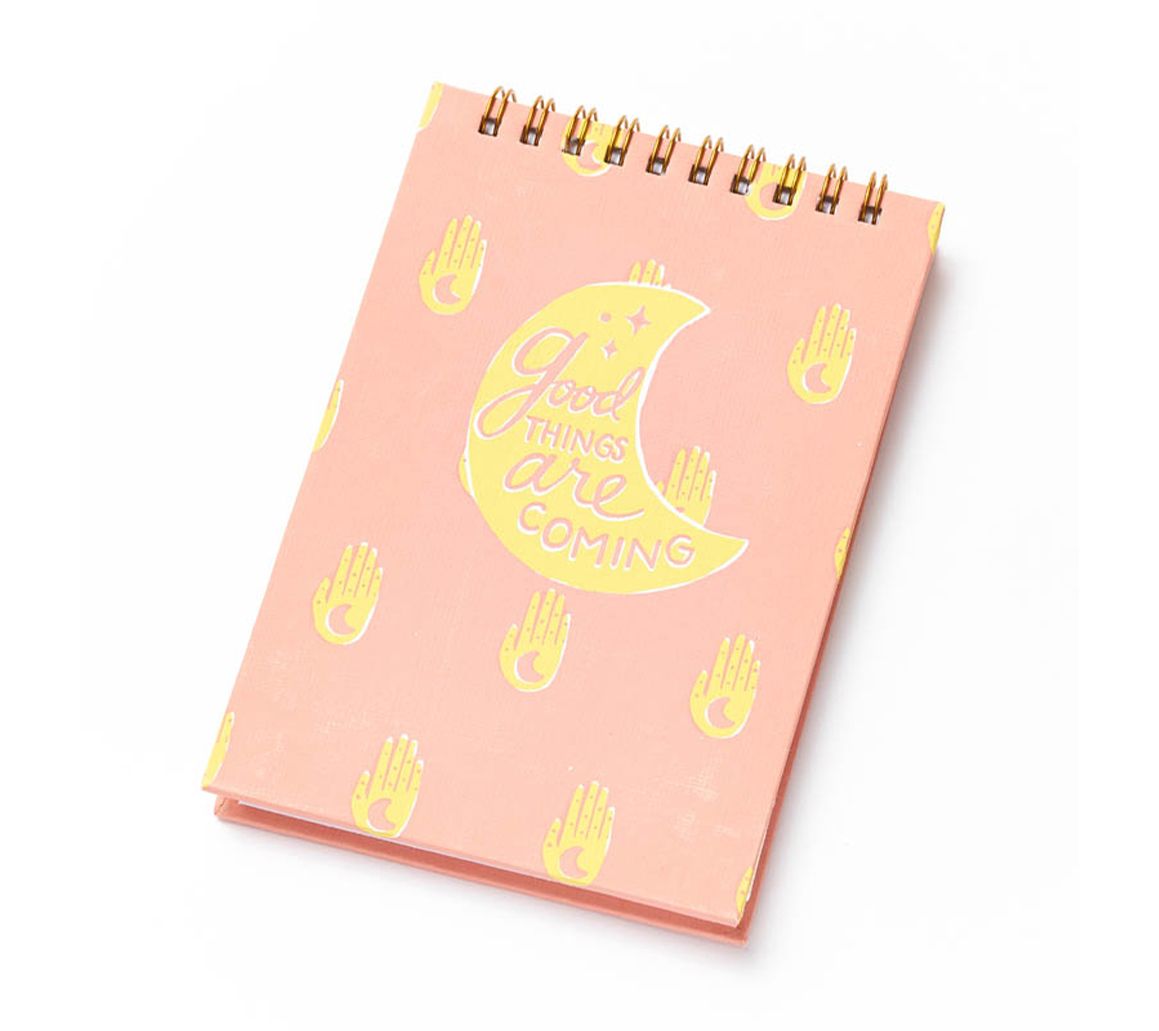 Matr Boomie Anju Hamsa Moon Spiral Notebook