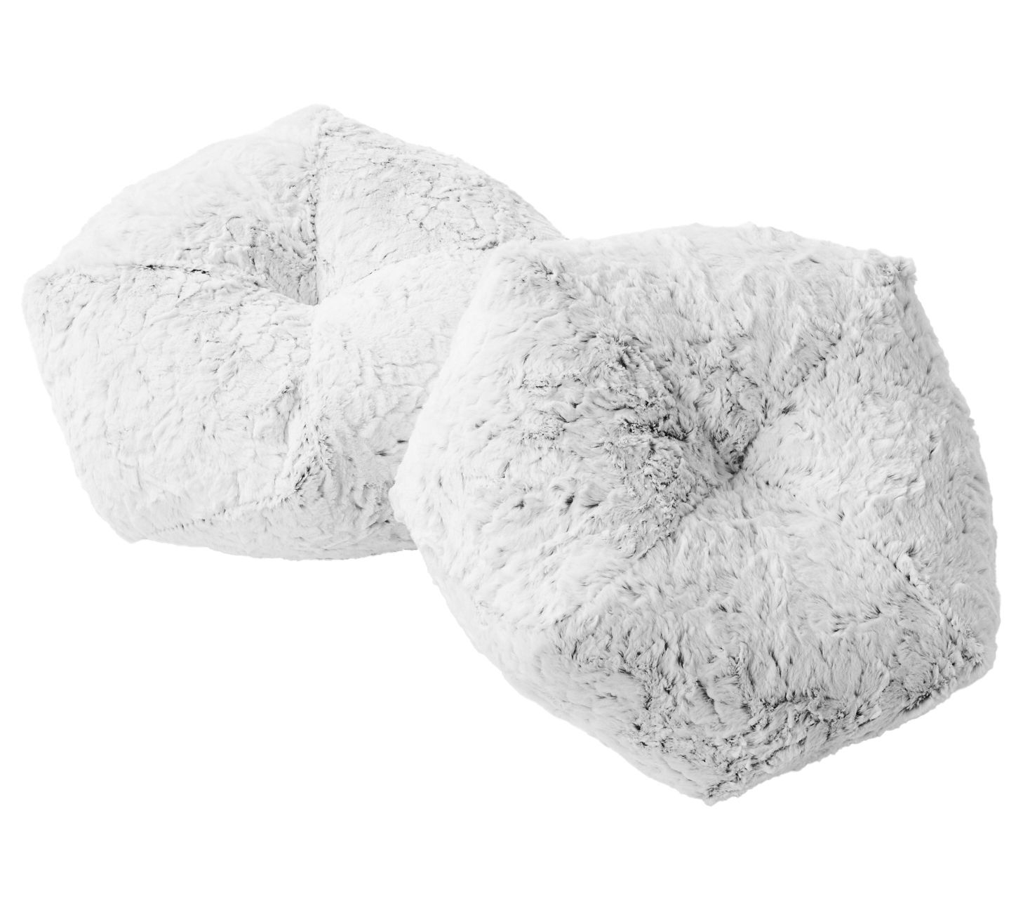 Sorra Home Indoor Fauxchilla Knife Edge Geo Pillow Set of 2