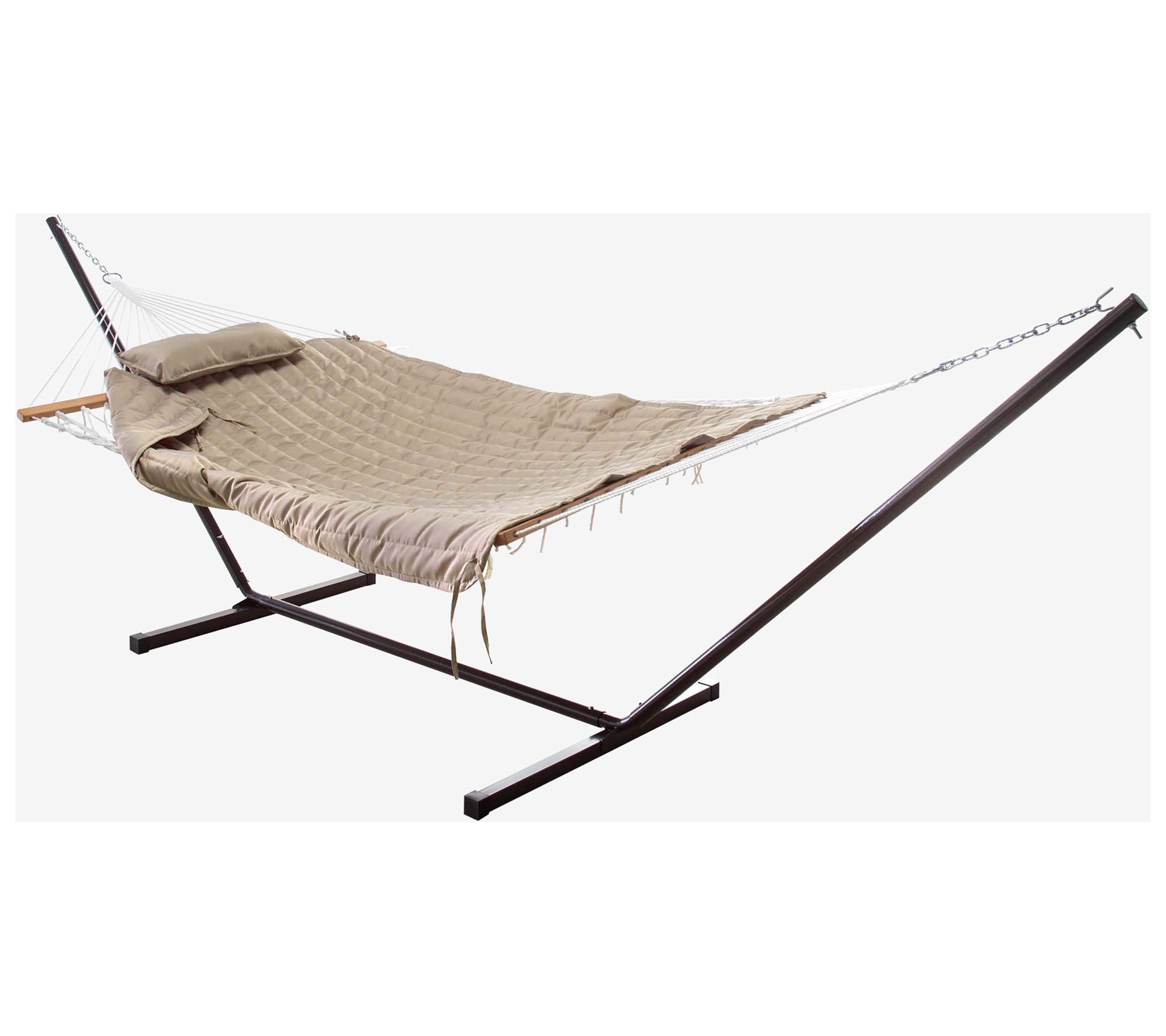 Castaway Living Macrame Hammock and Pillow withStand