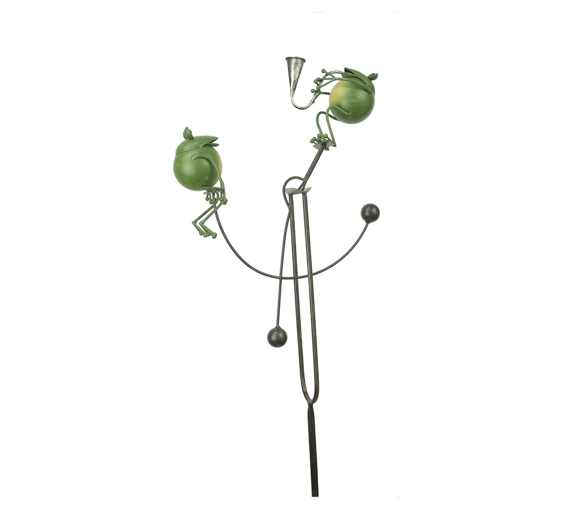 RCS Rocker Garden Stake Musical Frogs - QVC.com