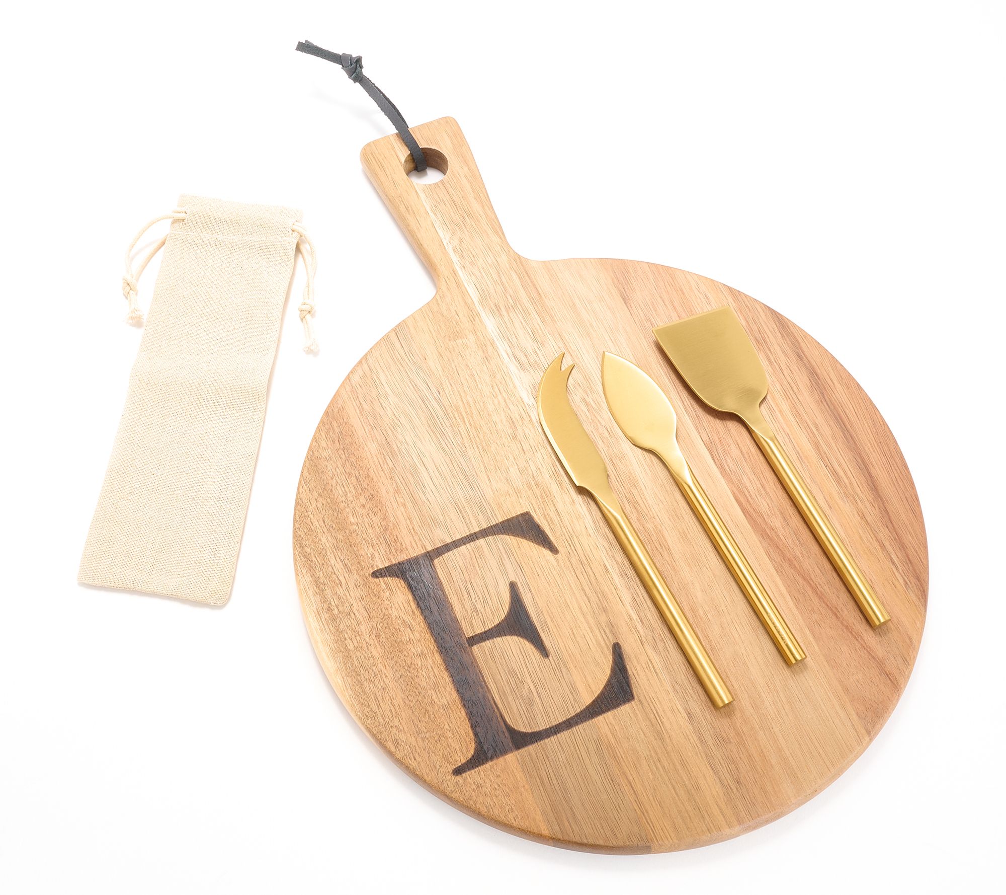 Home Reflections Set of 5 Monogrammed Charcuterie Set