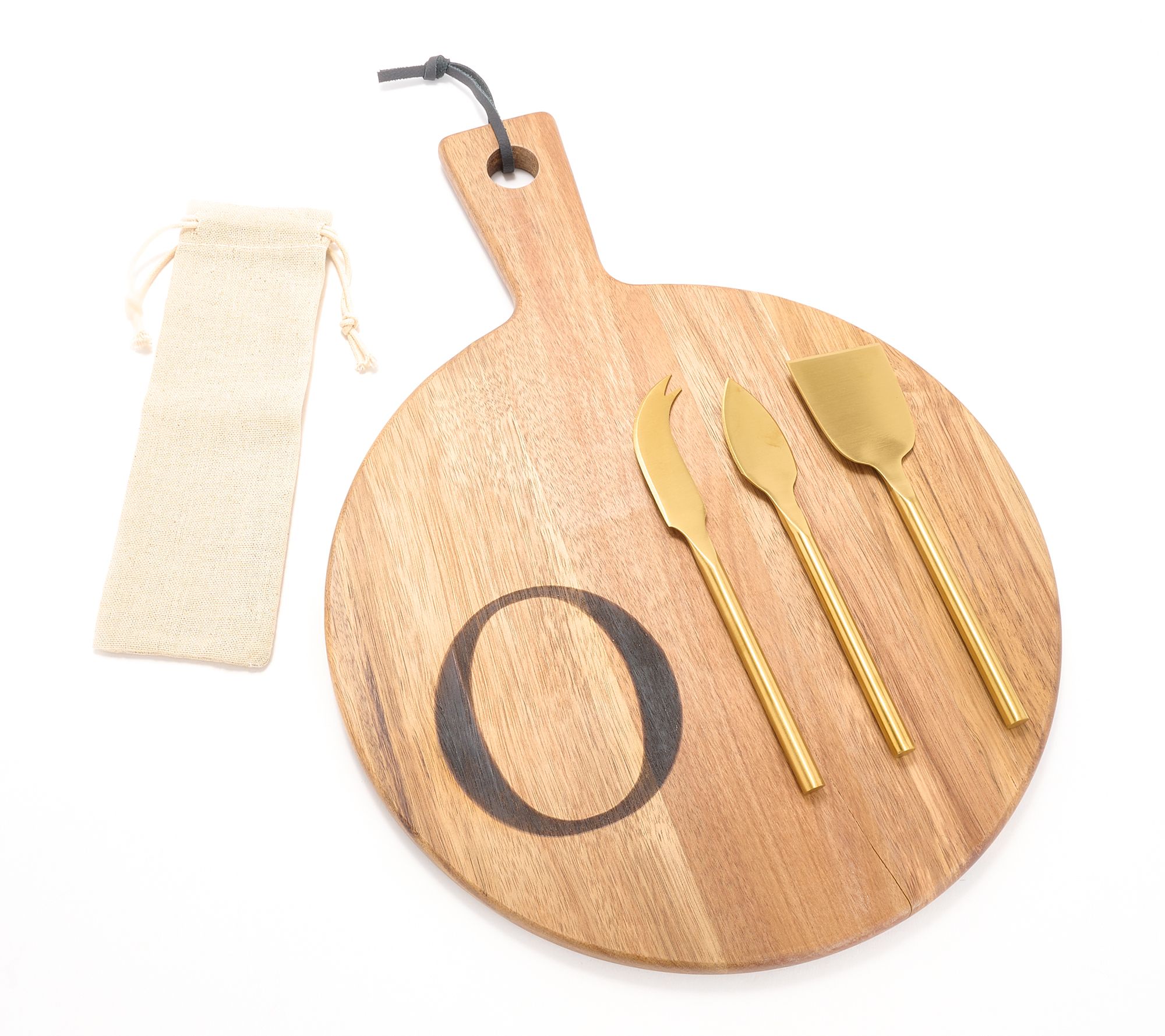 Home Reflections Set of 5 Monogrammed Charcuterie Set