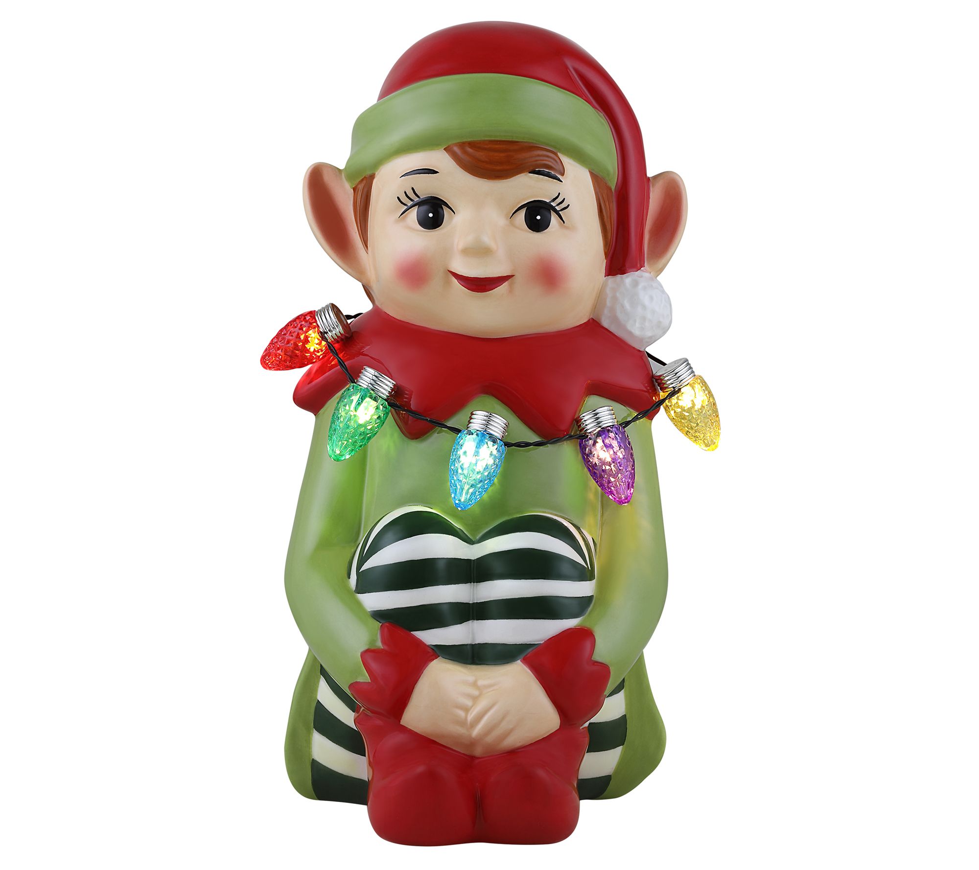 Mr. Christmas 9 in. Nostalgic Ceramic Figure -Elf
