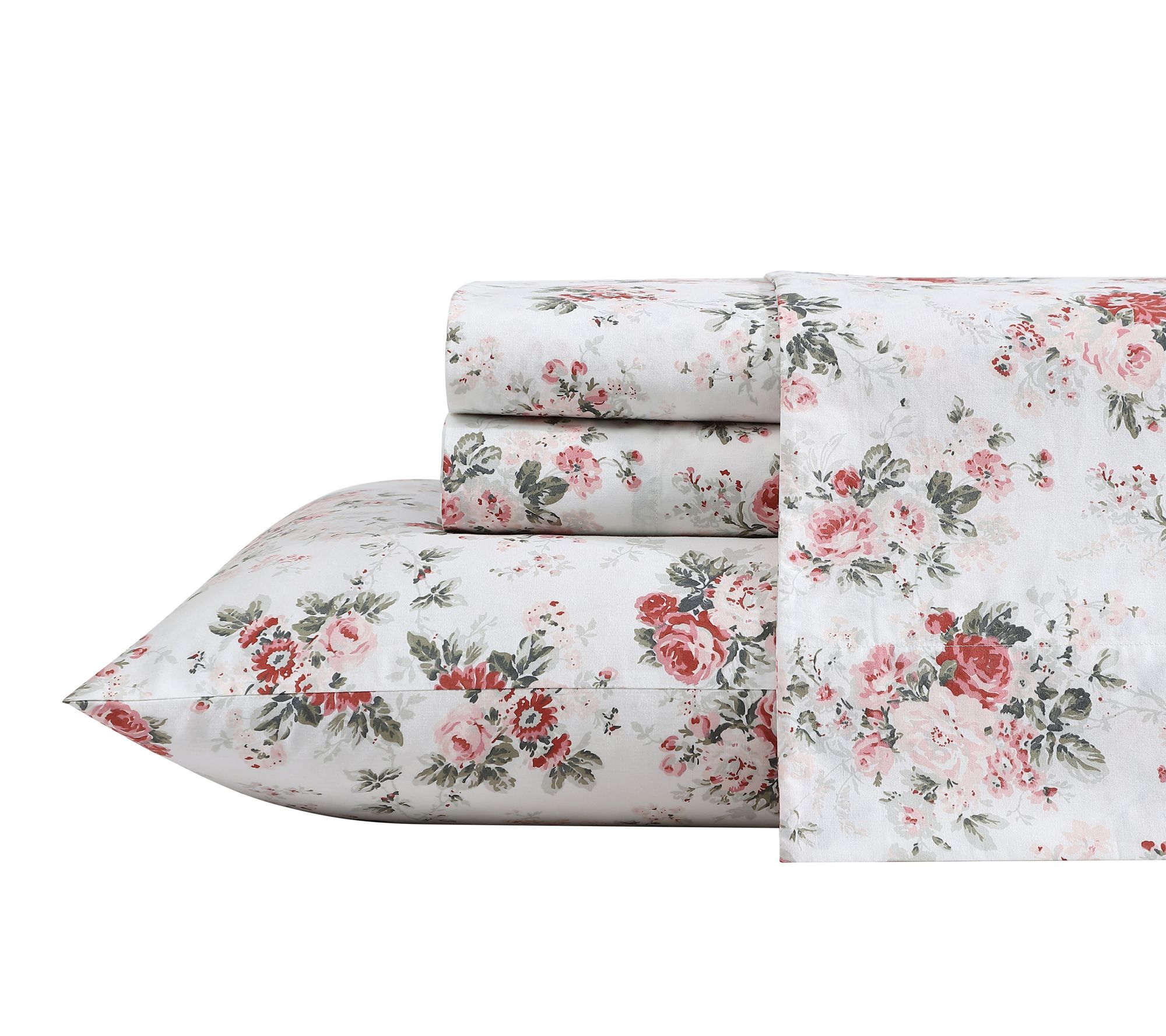 Laura Ashley Ashfield Pink Full Sheet Set