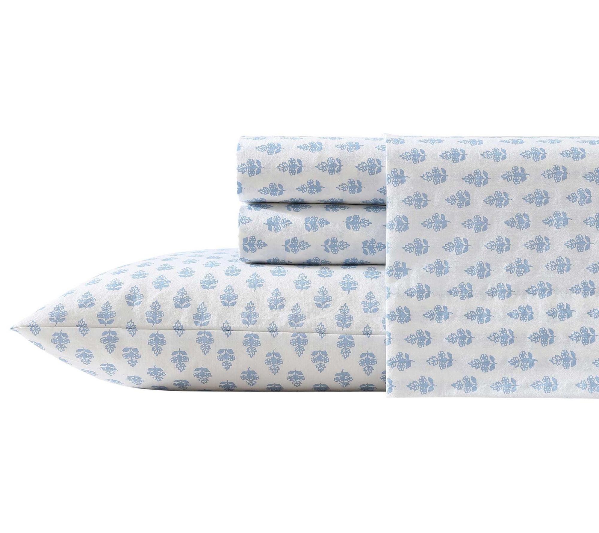 Laura Ashley Francesca Blue Queen Sheet Set