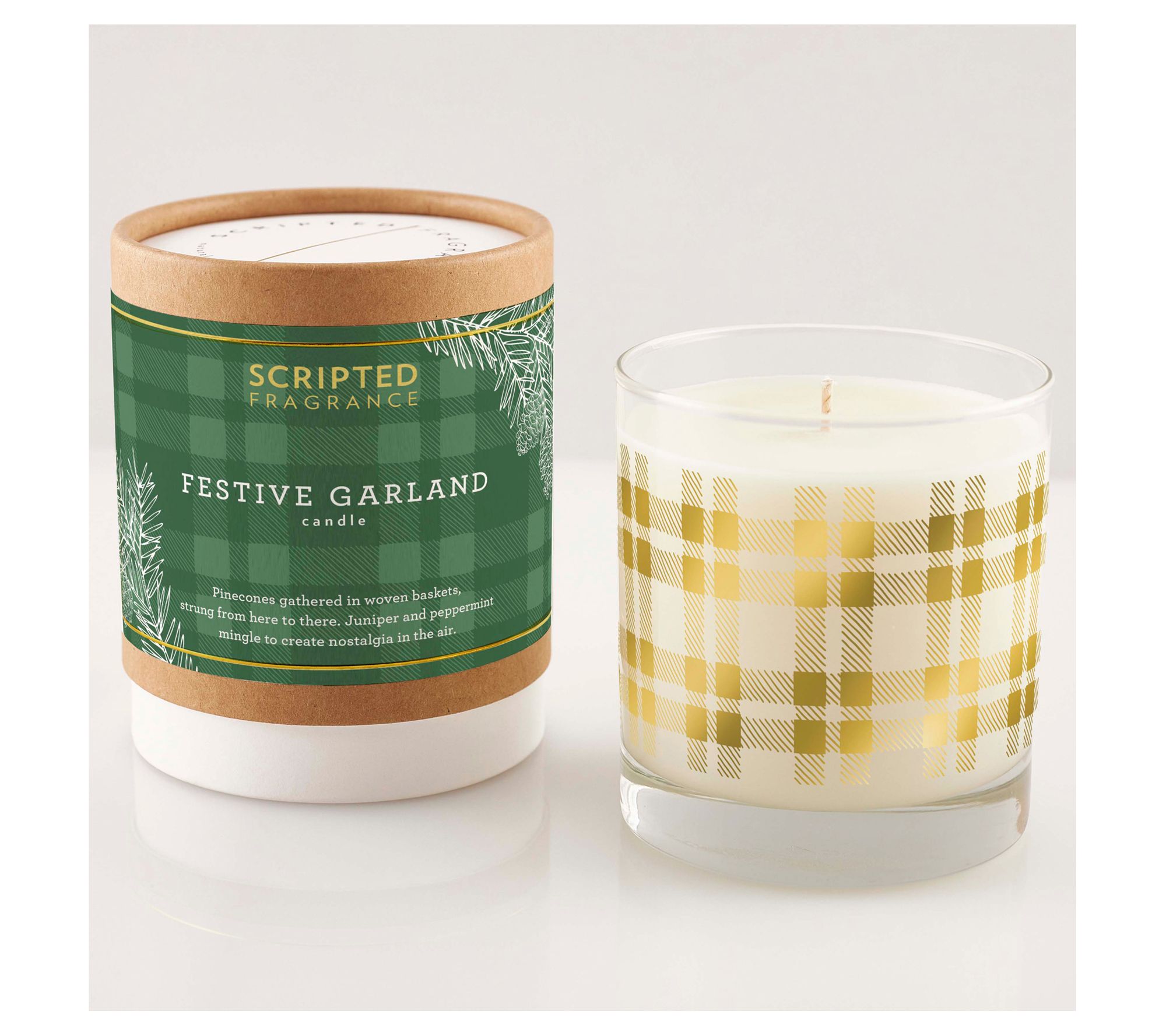 Scripted Fragrance S/2 8oz 100% Soy Holiday Candles