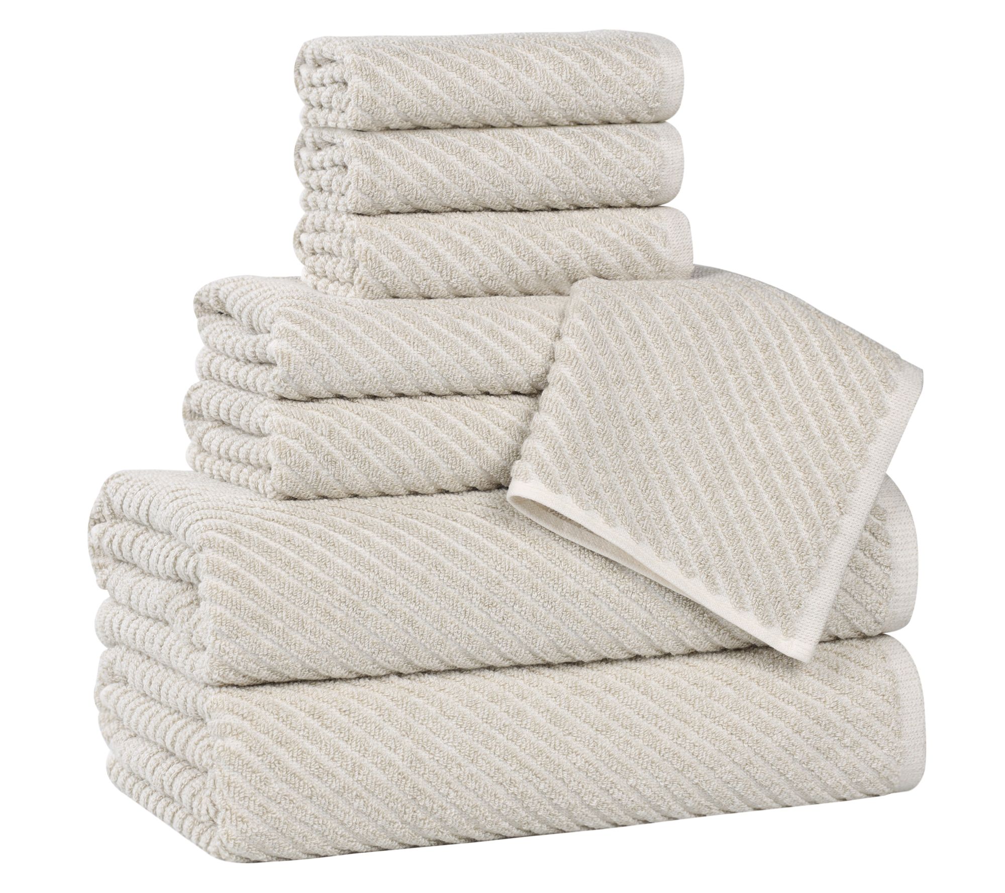 Superior Amelia Cotton Blend 8 Piece Towel Set