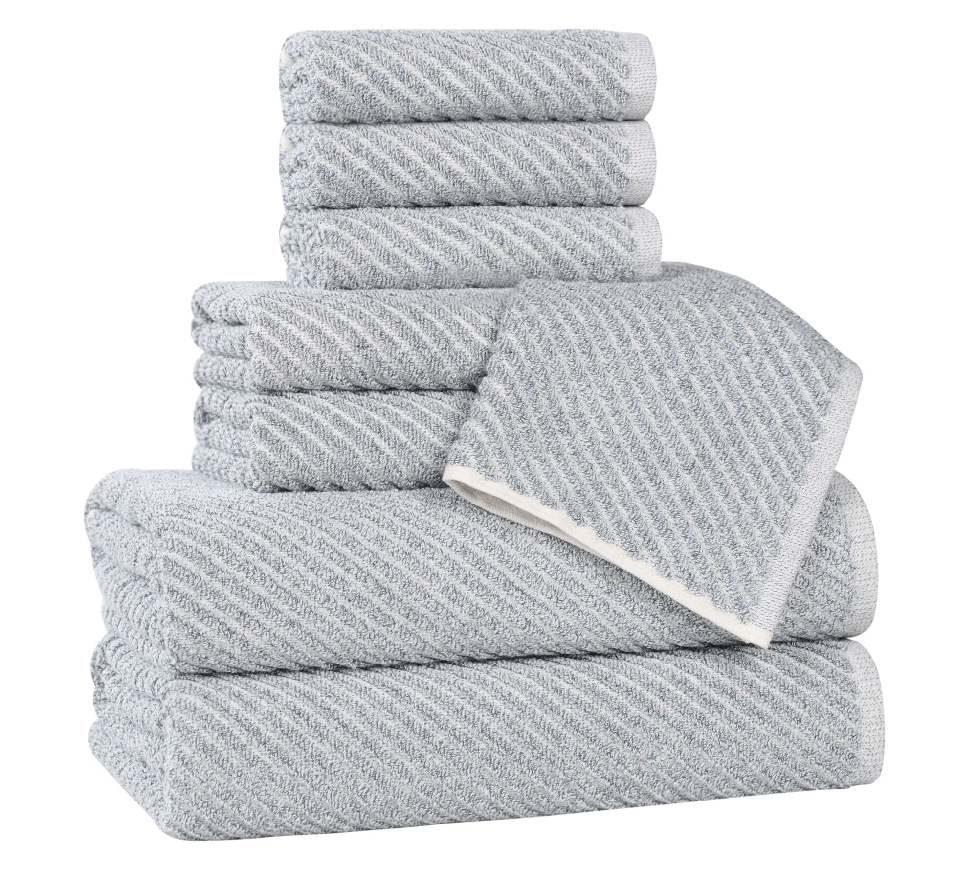 Superior Amelia Cotton Blend 8 Piece Towel Set