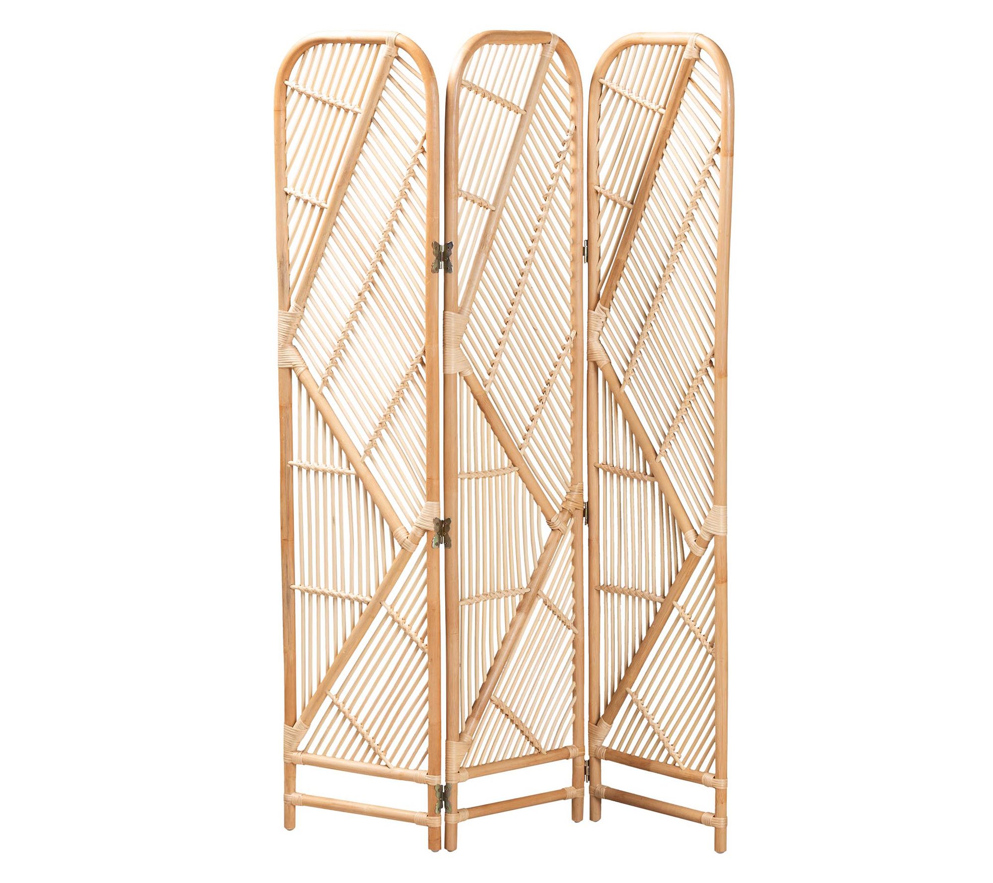 bali & pari Firenze Natural Brown Rattan Room Divider