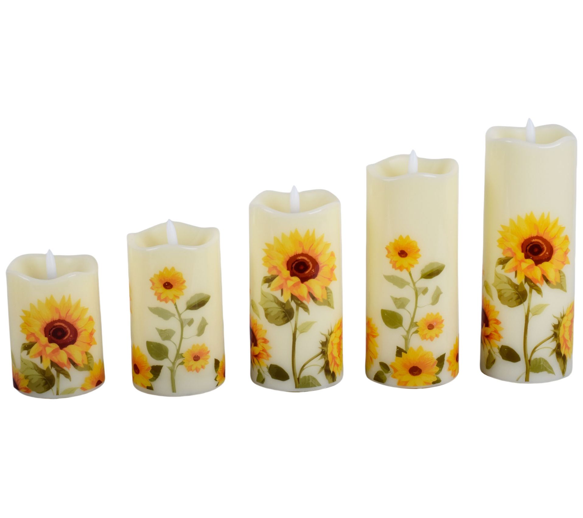 Temp-tations Seasonal Set of 5 Fiberoptic Candles