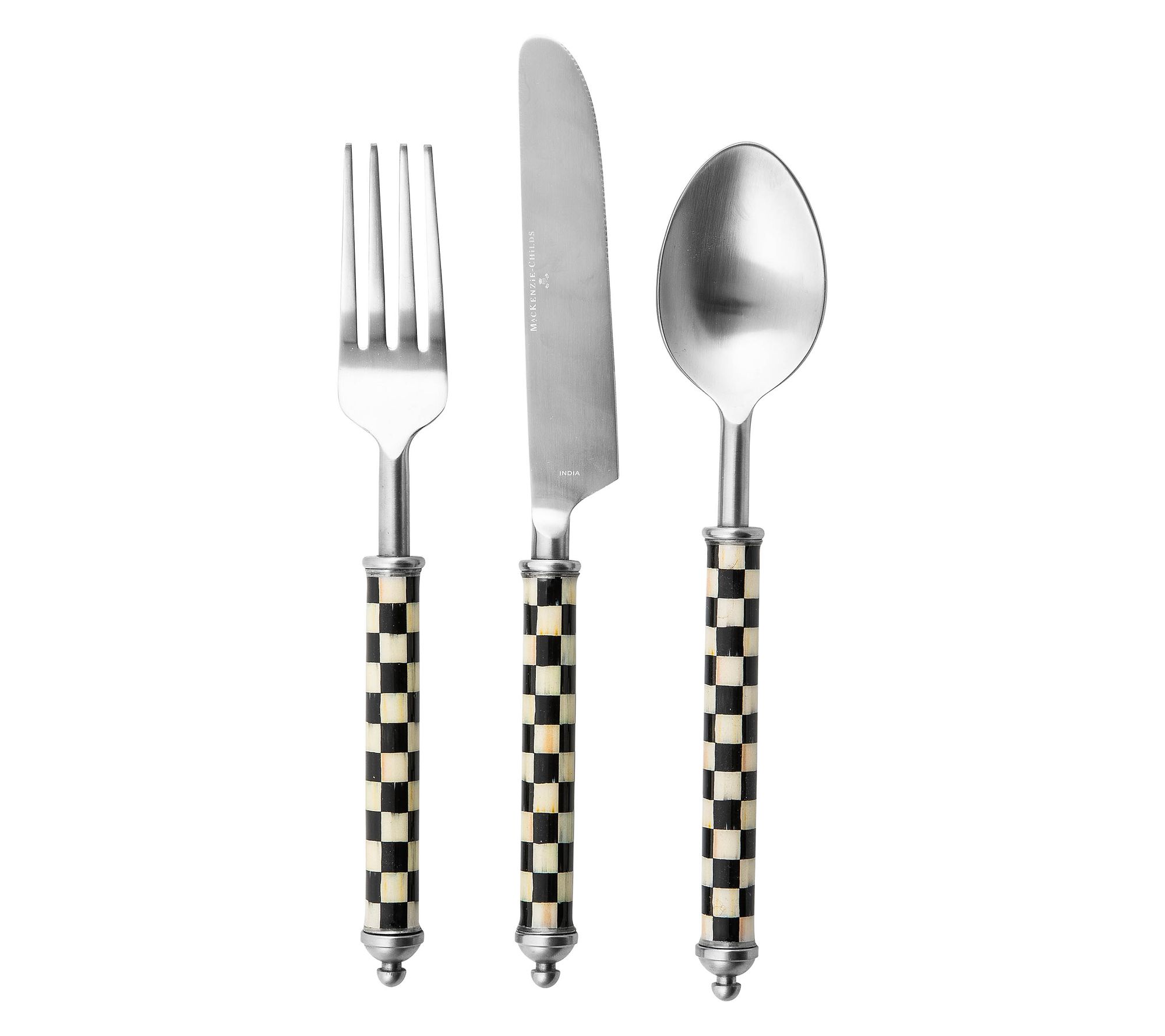 MacKenzie-Childs Courtly Check 3-Piece Place Setting