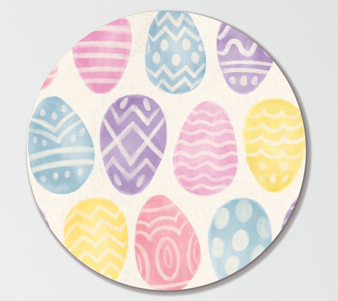 Courtside Market Spring Spirit Patter 15x15 Circular Artboard