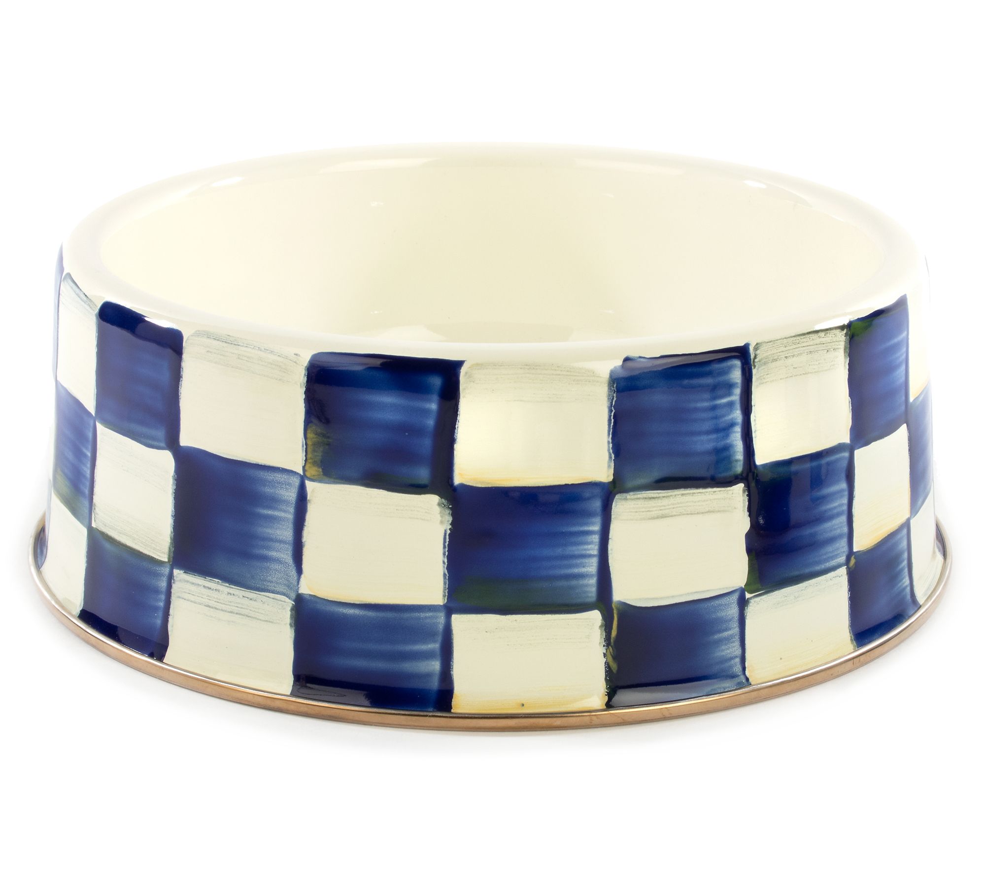 MacKenzie-Childs Royal Check Large Pet Dish