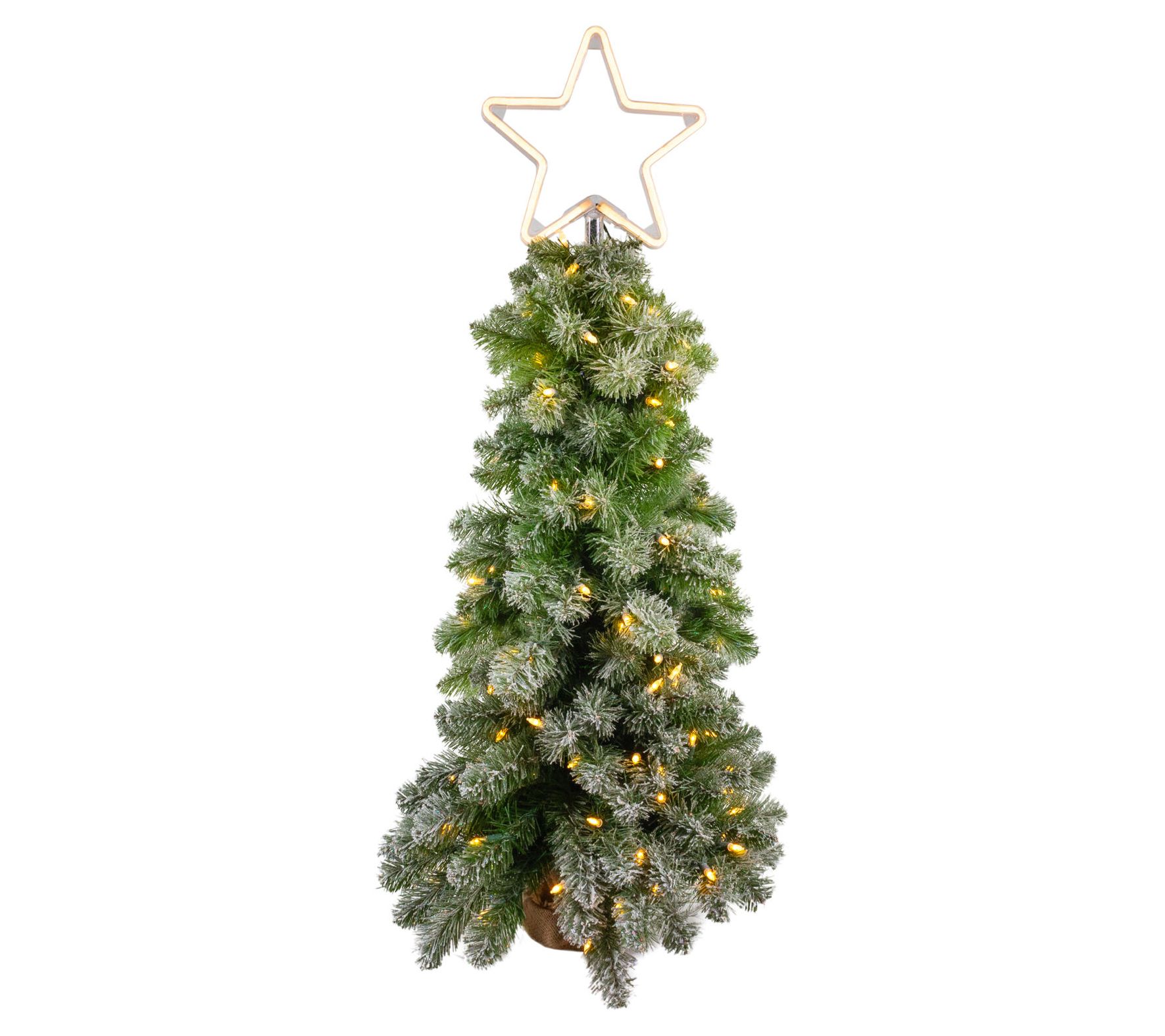 Fraser Hill Farm 3-Ft. Pre-Lit Artificial Christmas Tree
