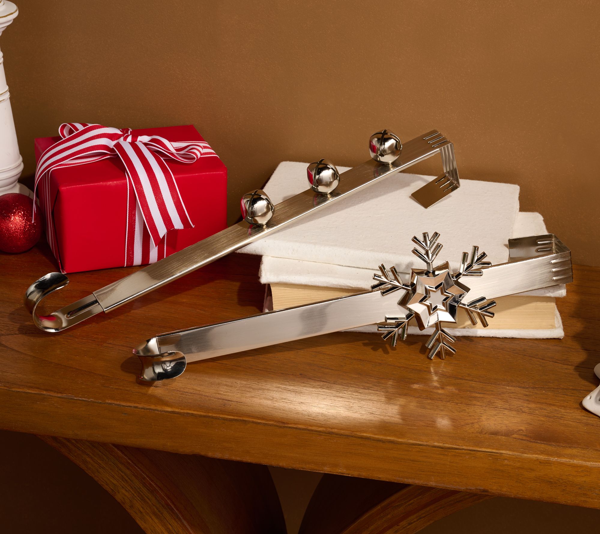 "As Is" Home Reflections S/2 Decorative Adjustable Wreath Hangers