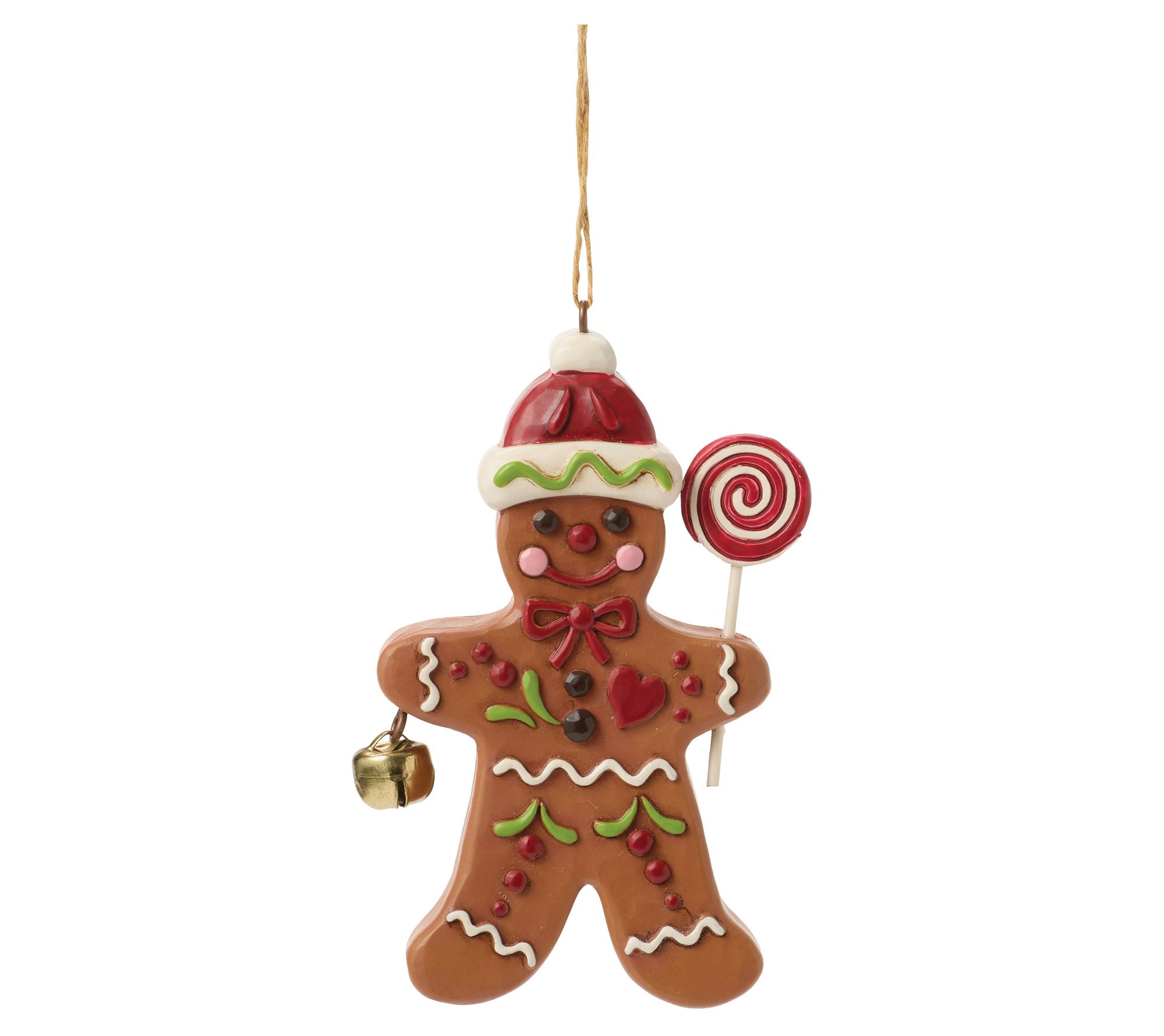 Jim Shore Heartwood Creek Legend Of The Gingerbread Man Orn 4"