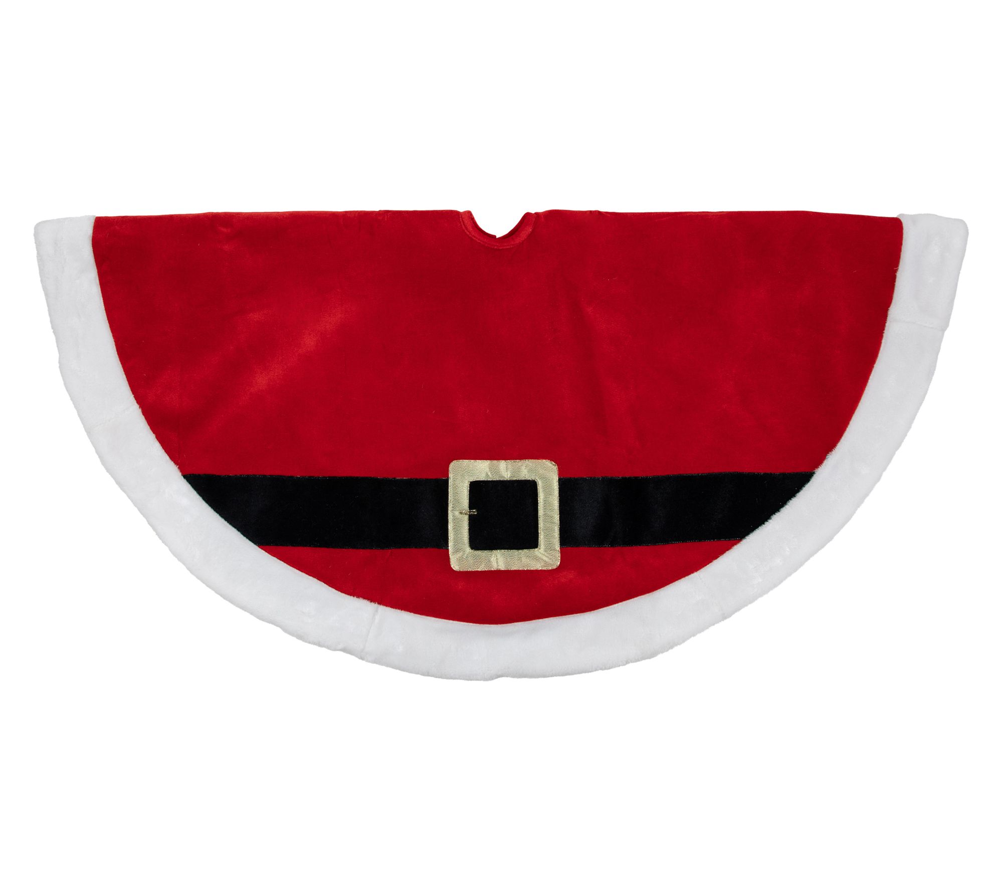 Northlight 48" Velveteen Santa Claus Belt Christmas Tree Skirt