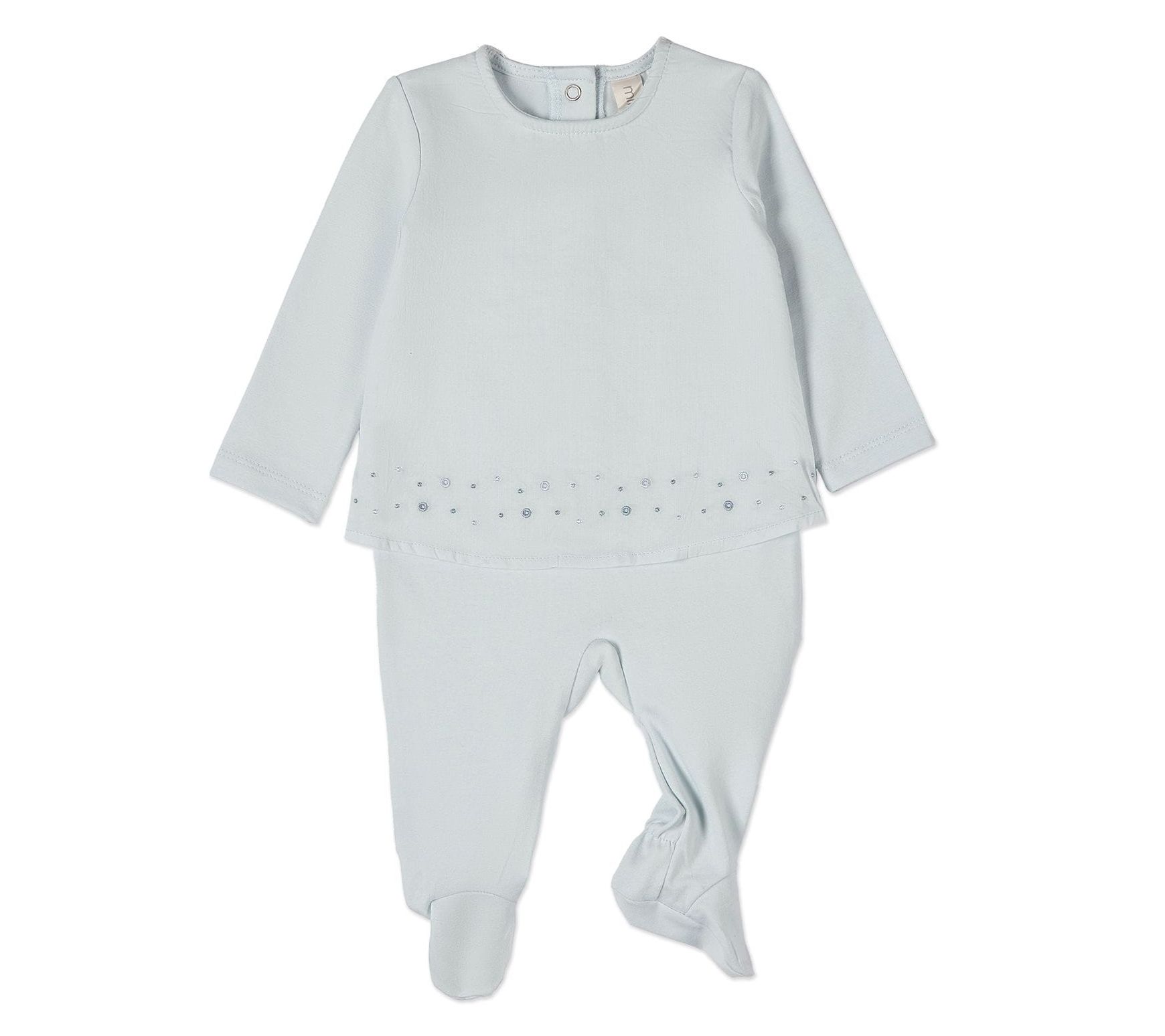 MiniMoi Baby and Toddler Small Dots Double Layer Footie