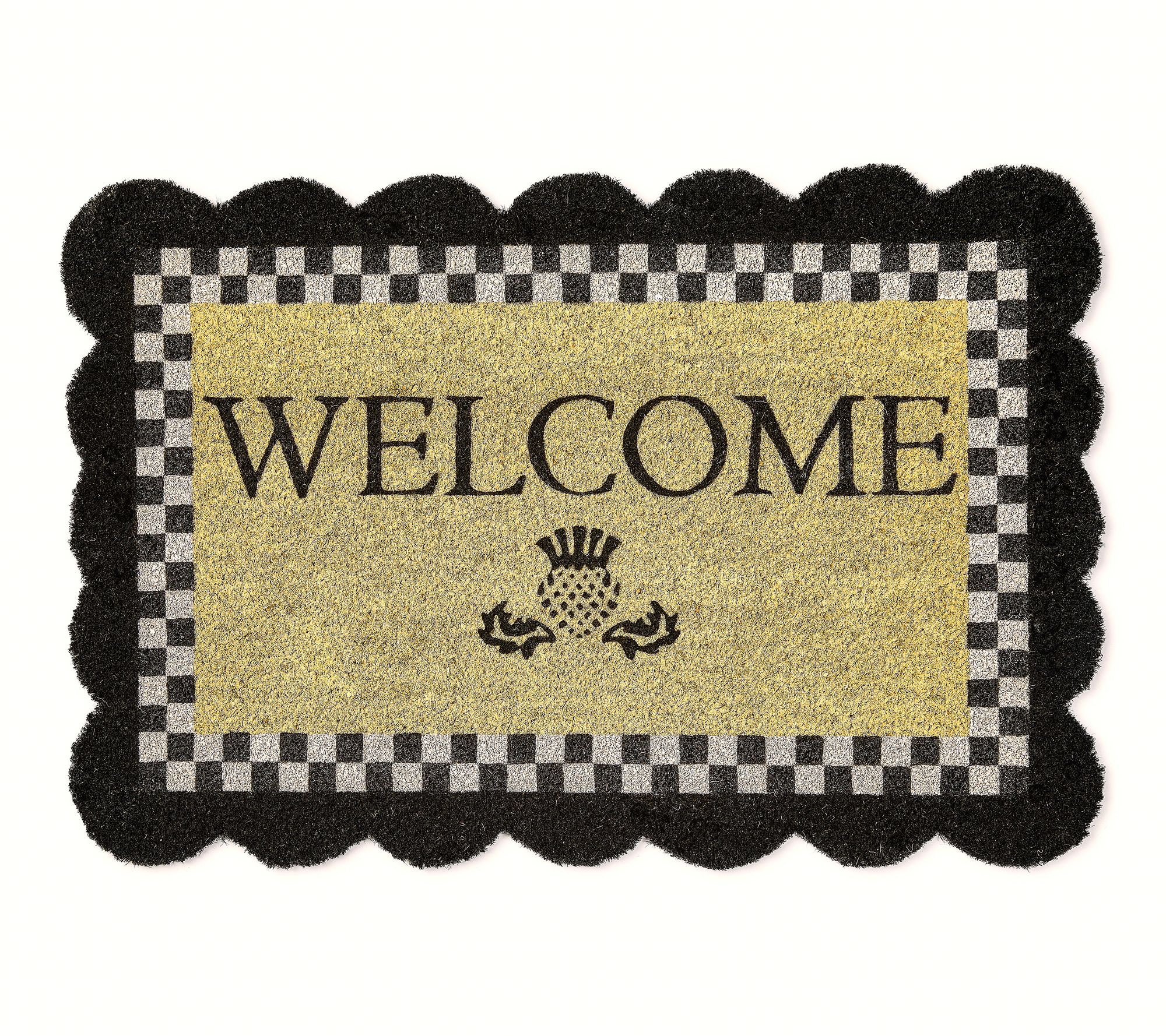 MAcKenzie- Childs Scalloped Edge Entrance Mat