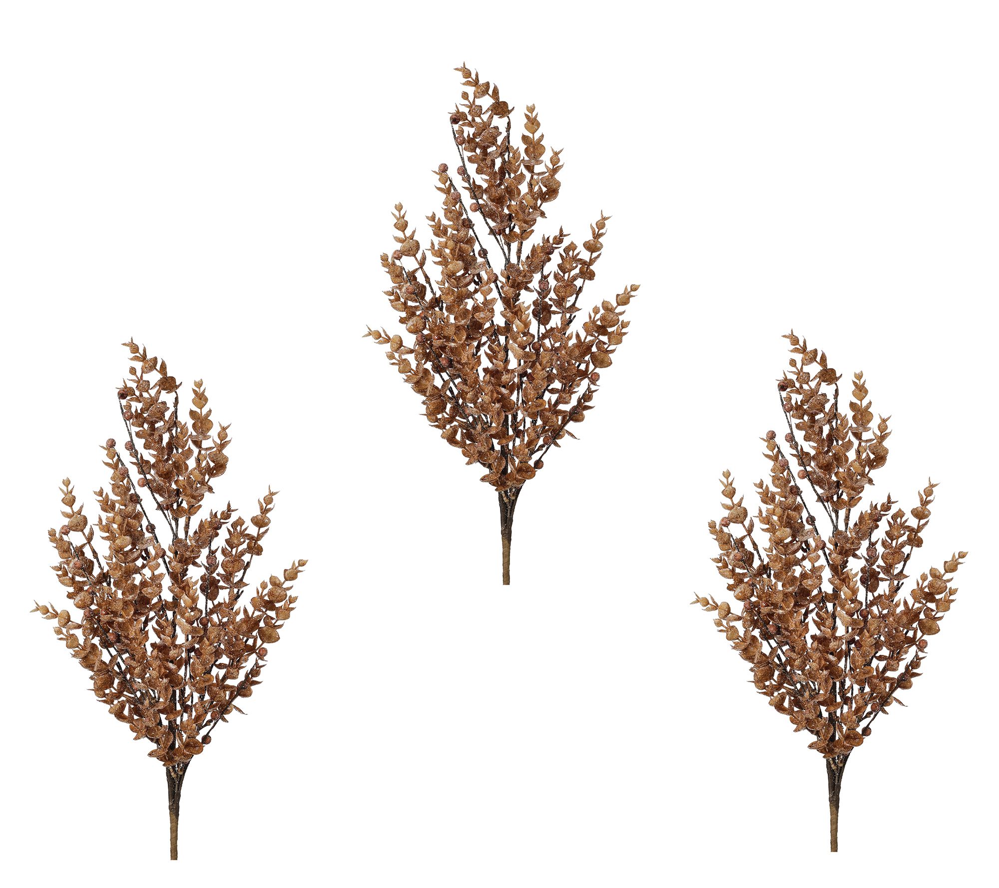 30" Iced Mini Eucalyptus Spray with Berry Set of 3 by Valerie