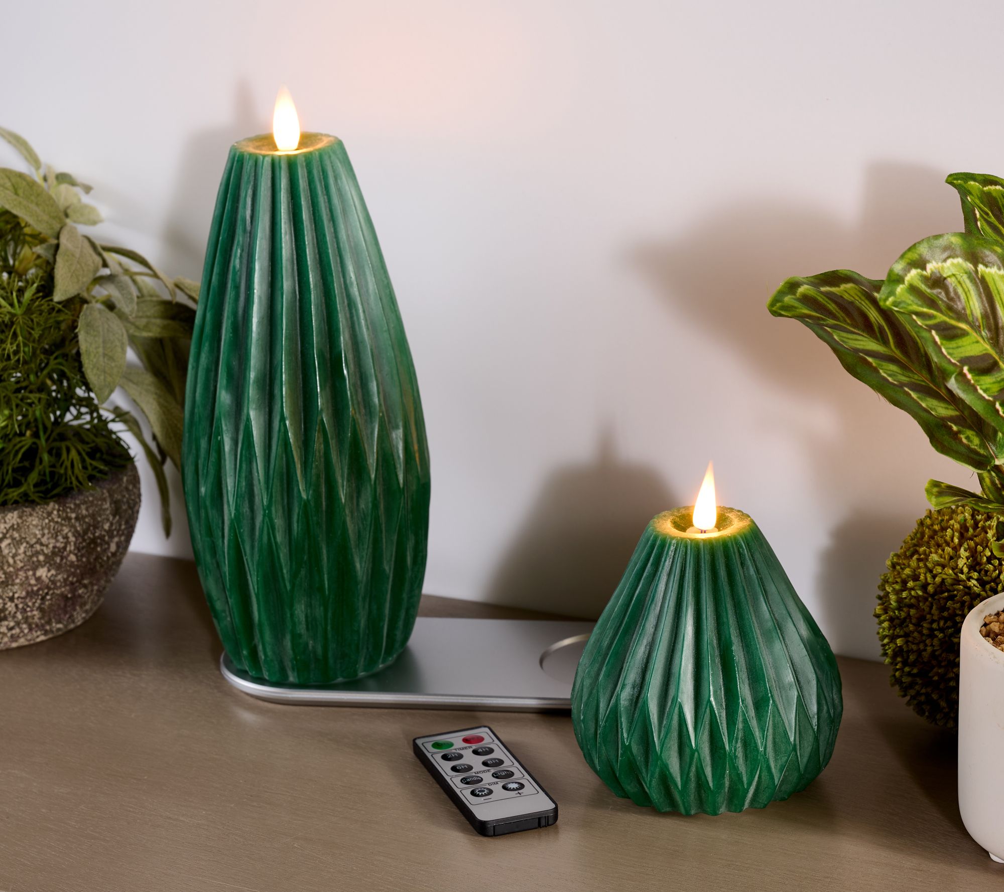 "As Is" Home Bliss S/2 Flameless Rechargeable Lantern Figural