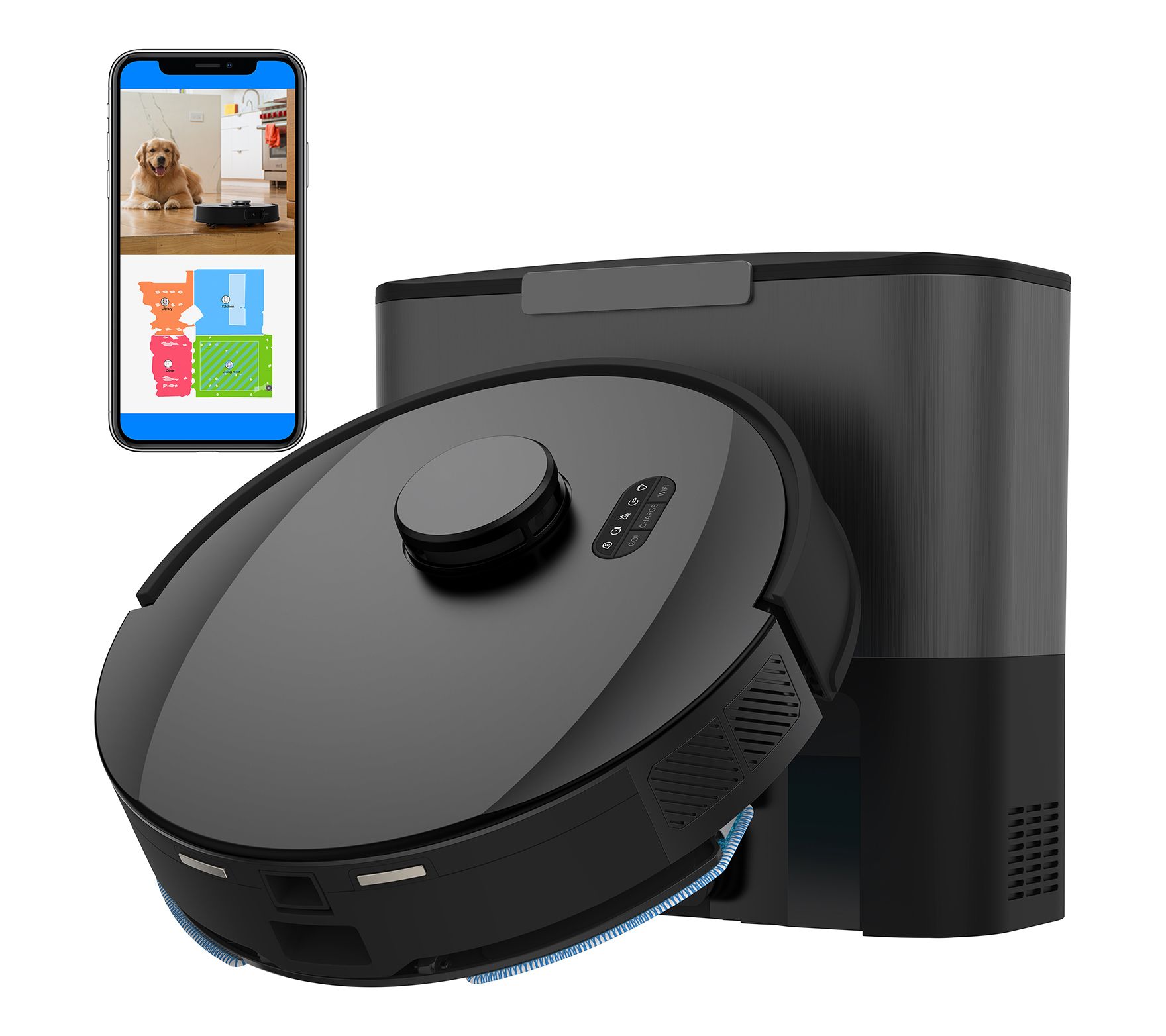 bObsweep UltraVision 180-Day Bag Self-Empty Robot Vacuum & Mop