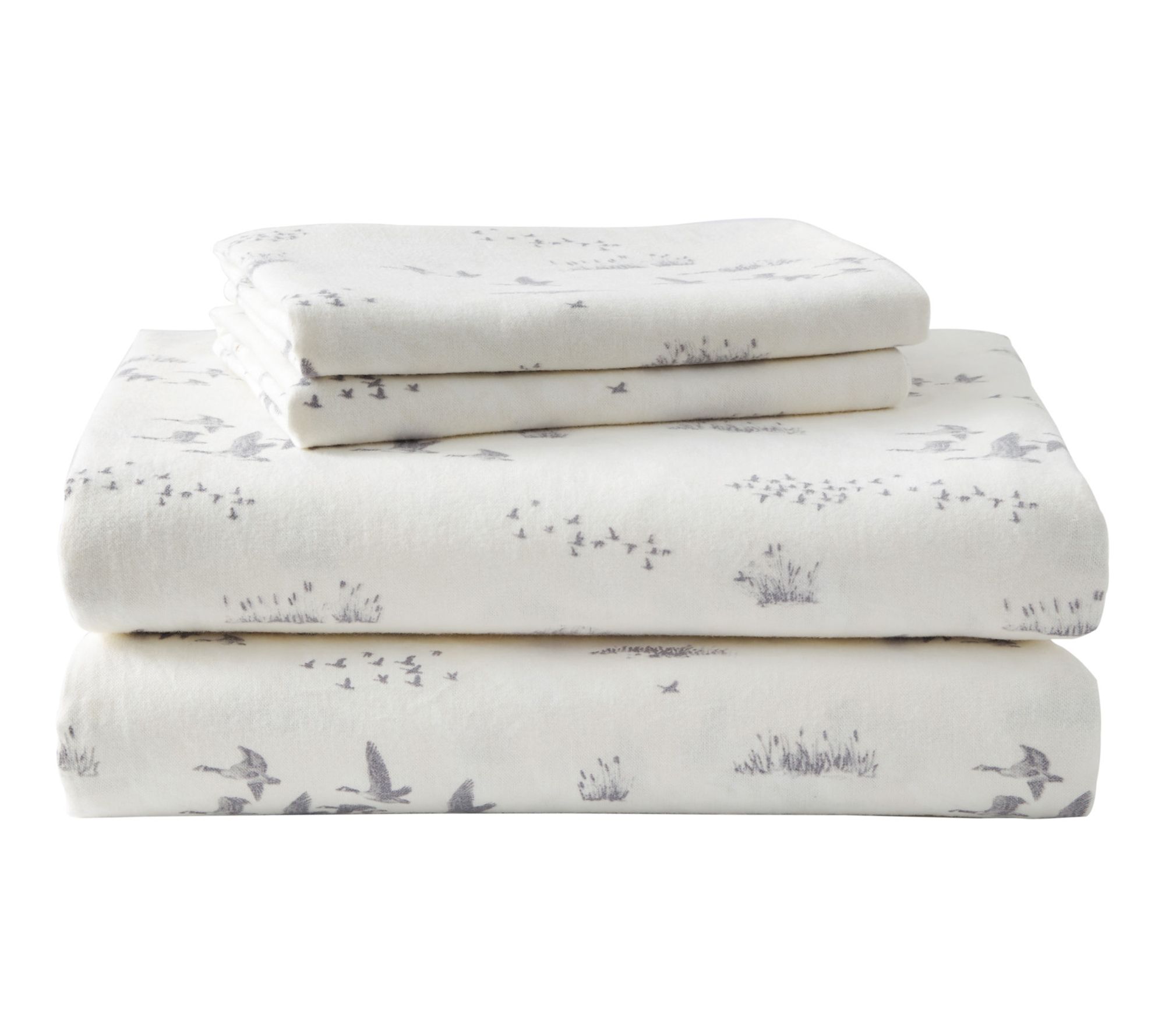 Eddie Bauer Geese Meadow Beige Cotton Full Sheet Set