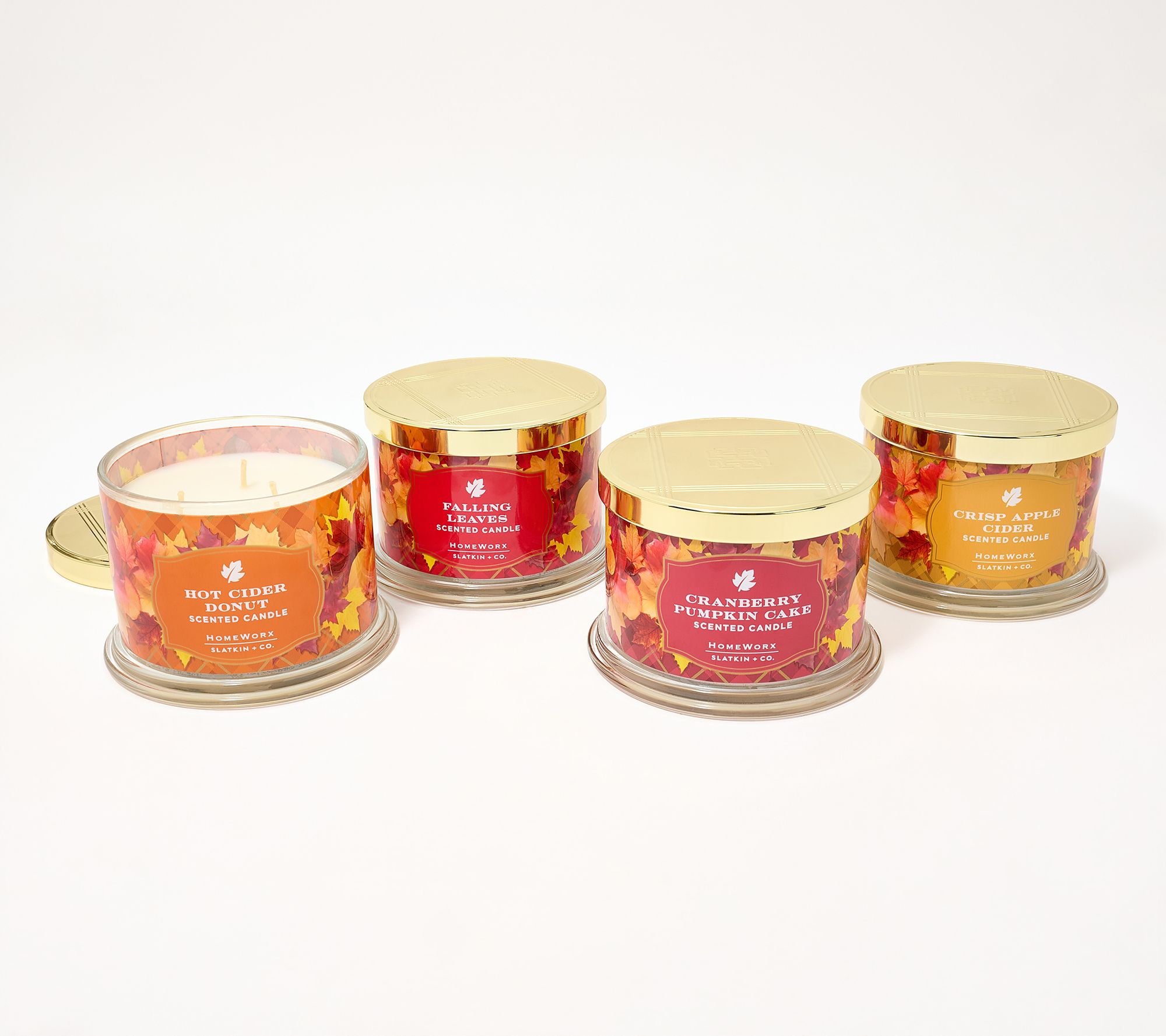 HomeWorx by Slatkin + Co. S/4 14oz A Trip To The Cider Mill Candles
