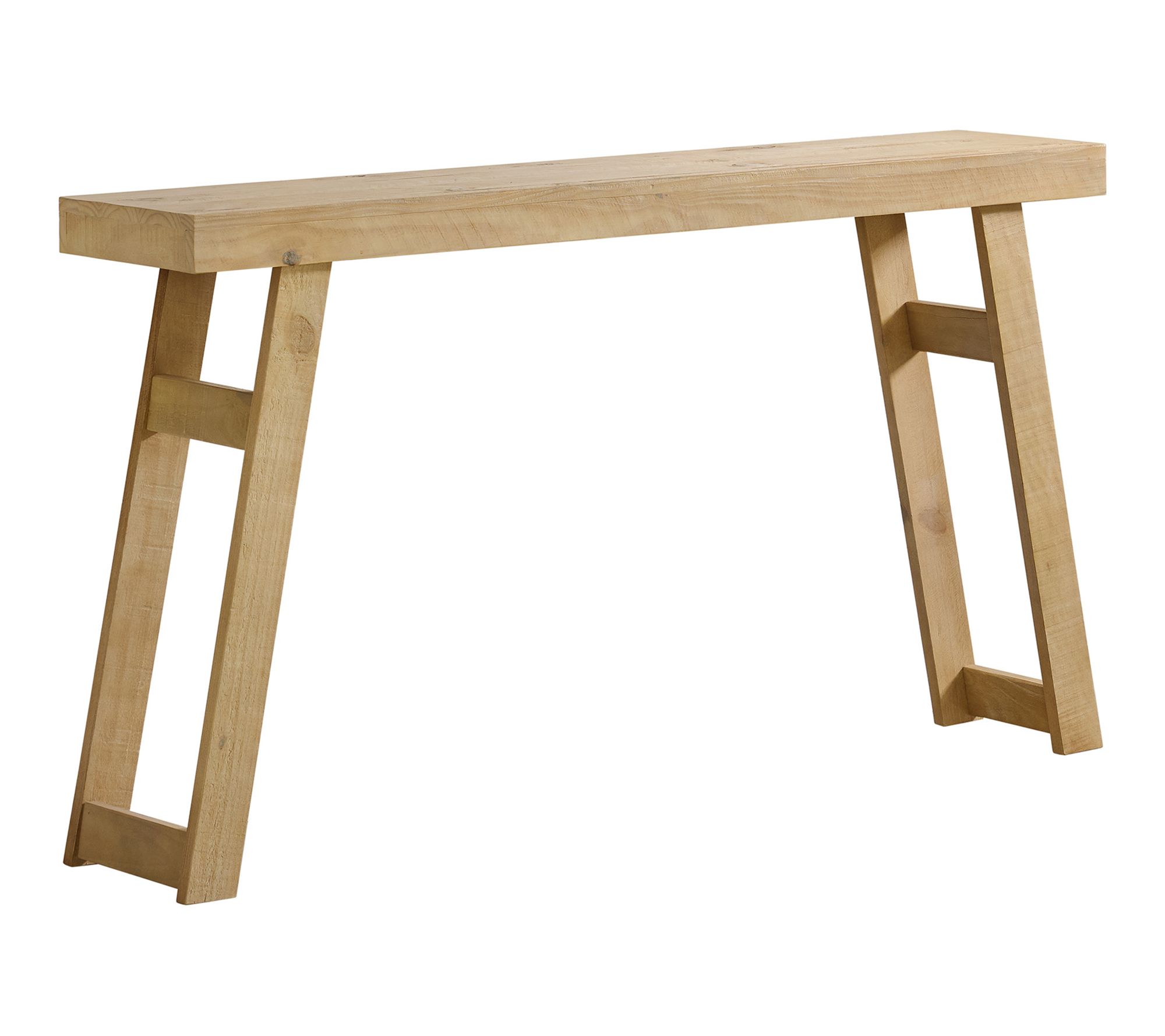 Alaterre Furniture Lawas Solid Wood 56" ConsoleEntryway Table